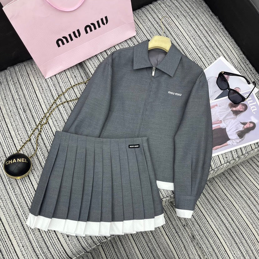 New contrast white edge design lapel jacket suit