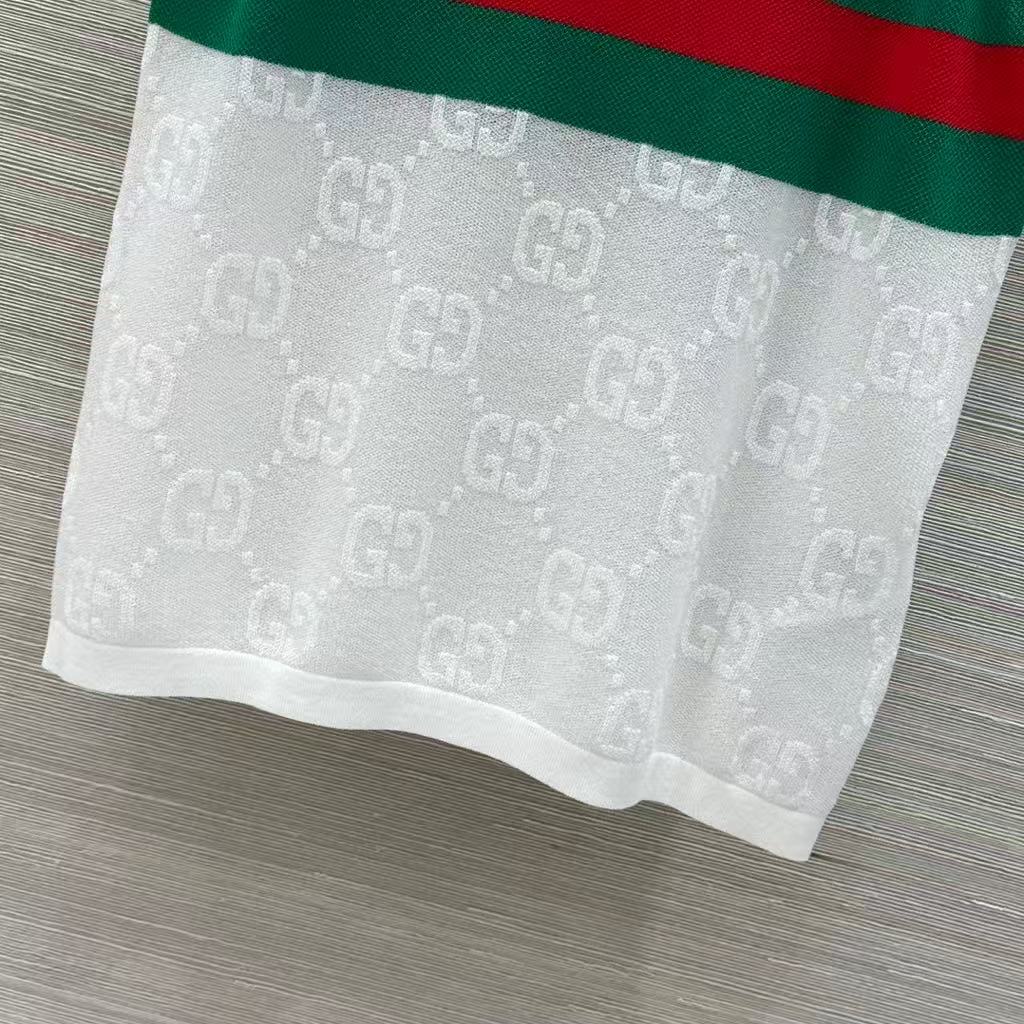 Embroidered jacquard mesh vest top
