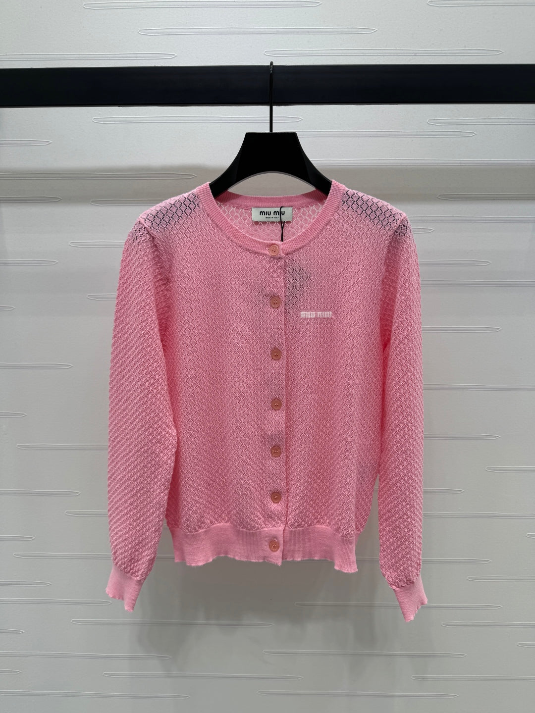 2025 Spring and Summer New Hollow Knit Cardigan