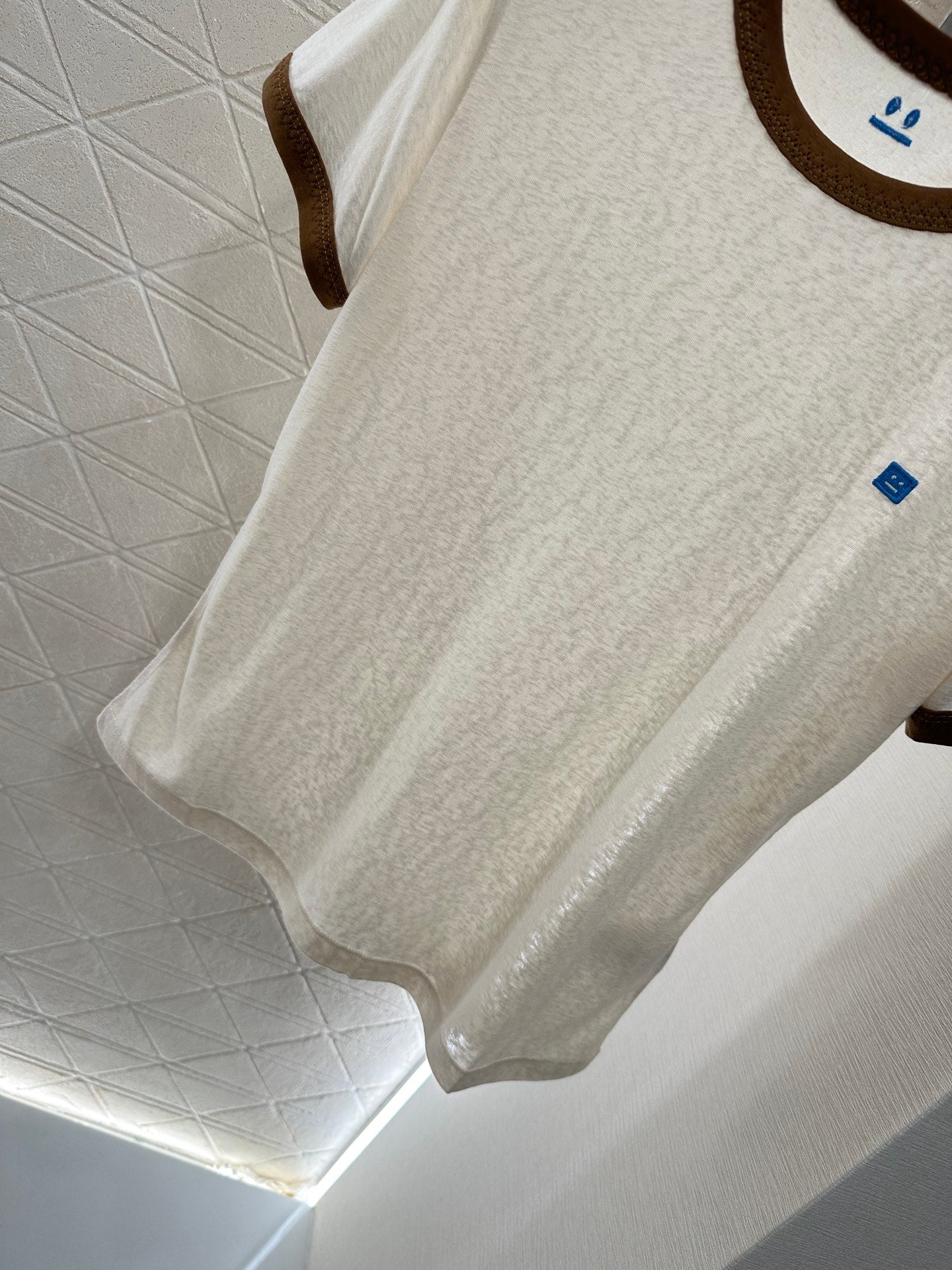25 round neck smiley face short sleeves