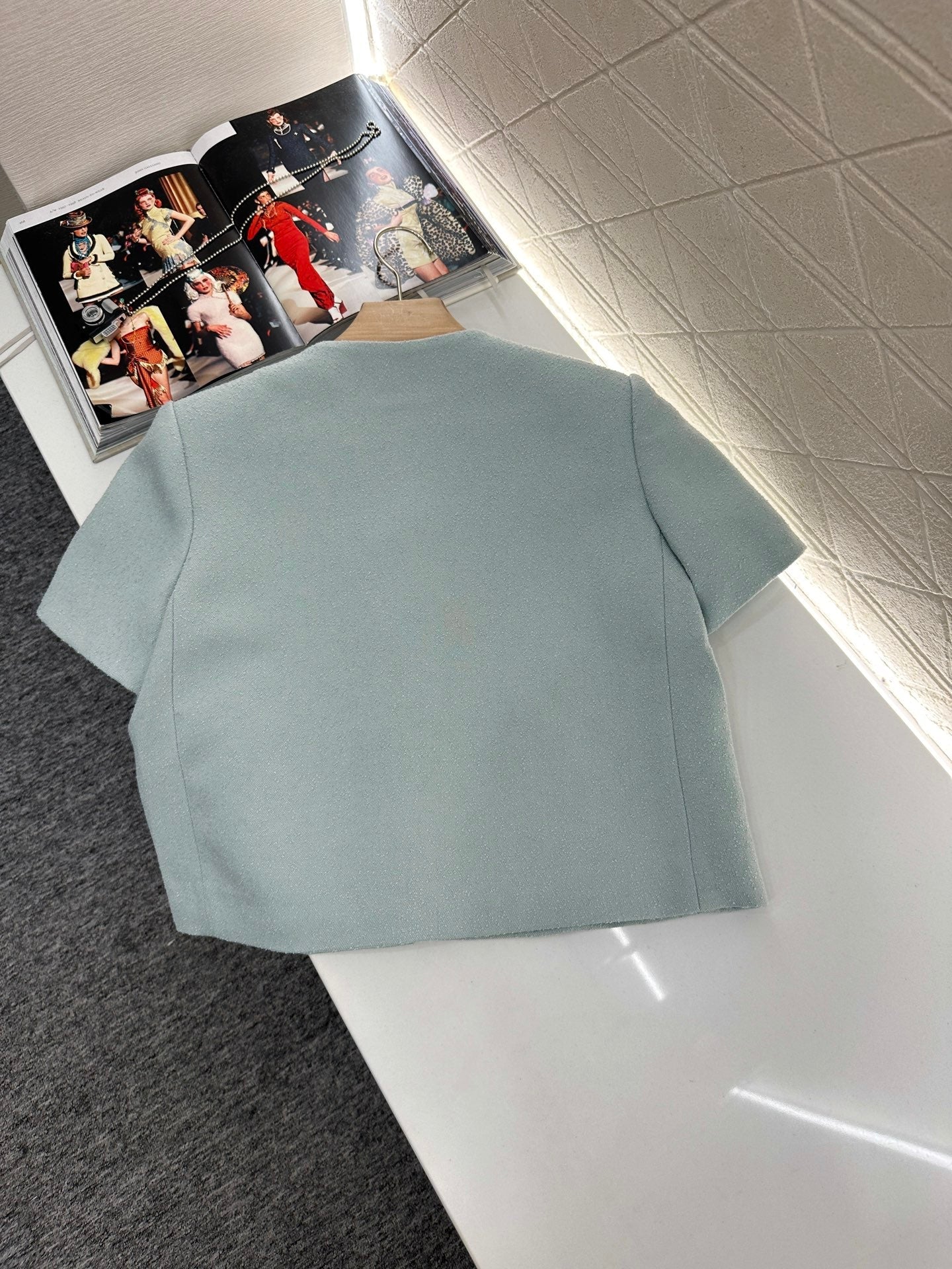 25 round neck dress skirt suit