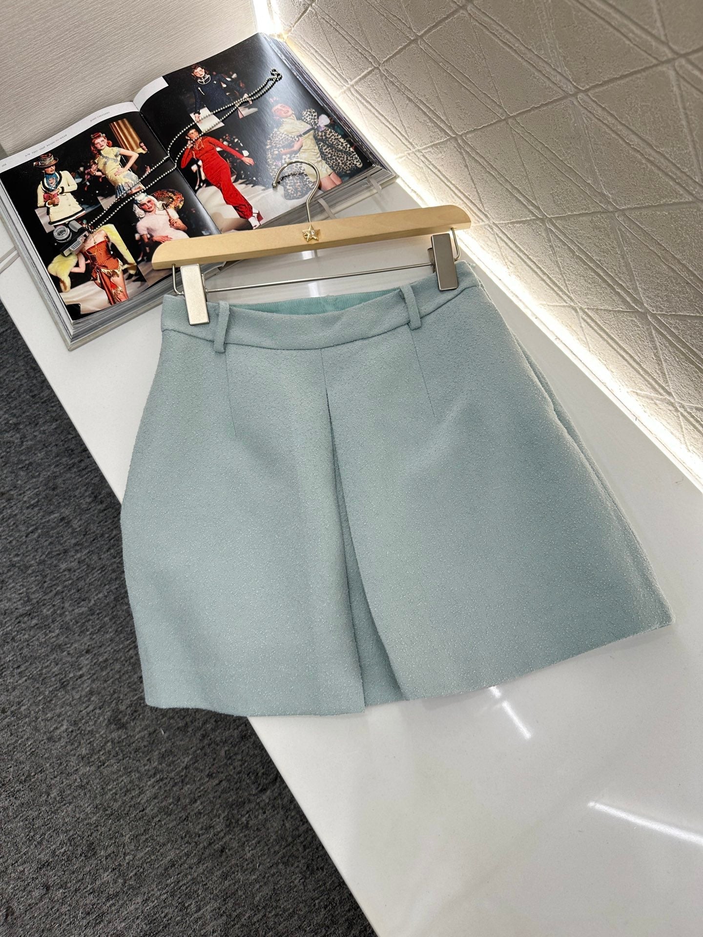25 round neck dress skirt suit