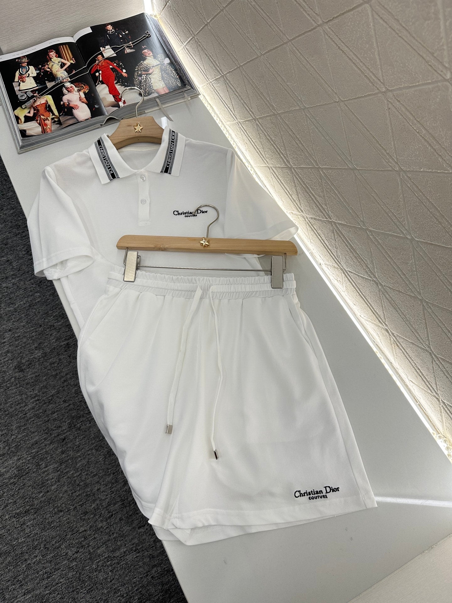25 Lapel top and shorts set