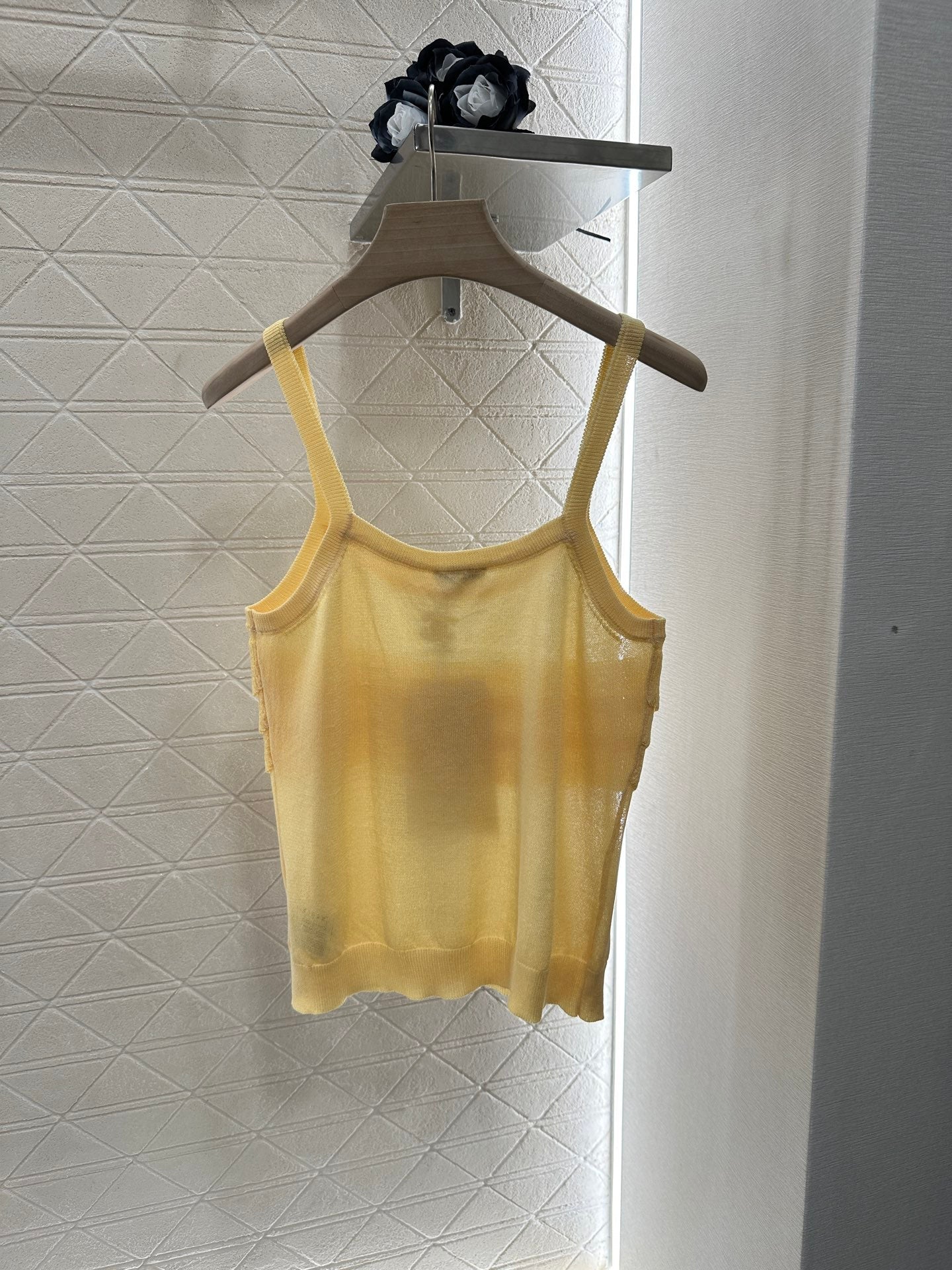 25 Knitted layered lace camisole
