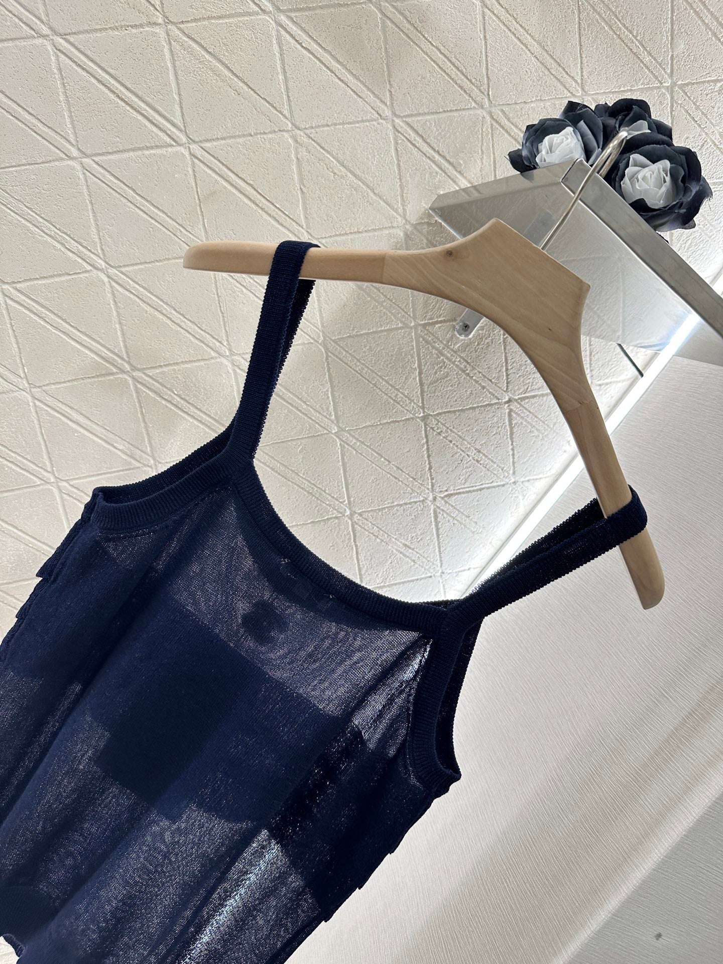 25 Knitted layered lace camisole