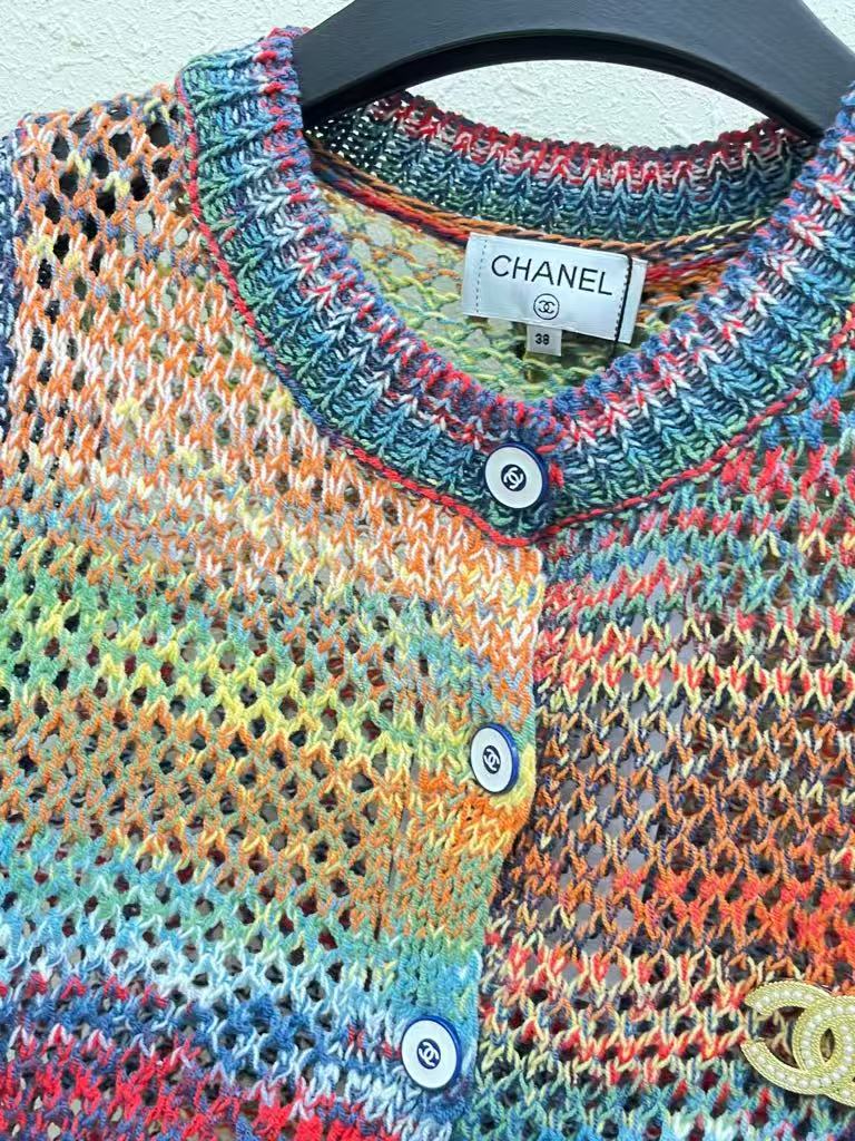25 Round neck cardigan short sleeved shirt