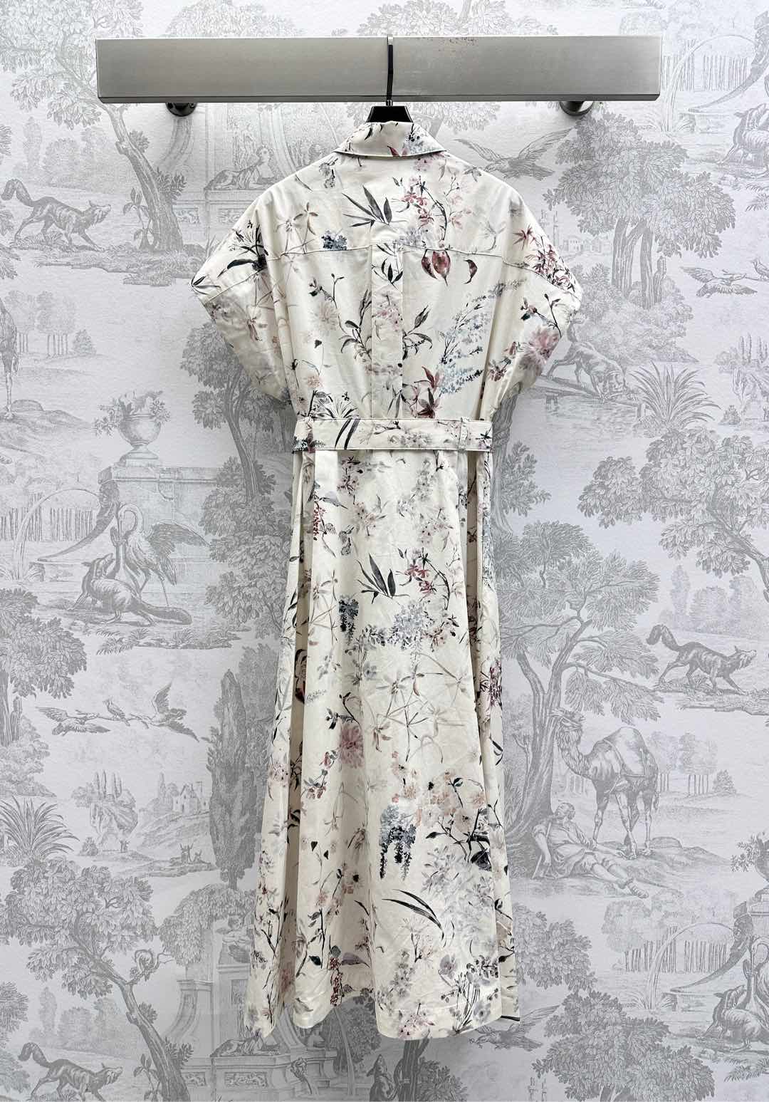 2025 New Arrivals Printed Belt Dress