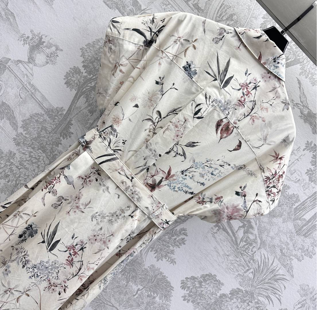 2025 New Arrivals Printed Belt Dress