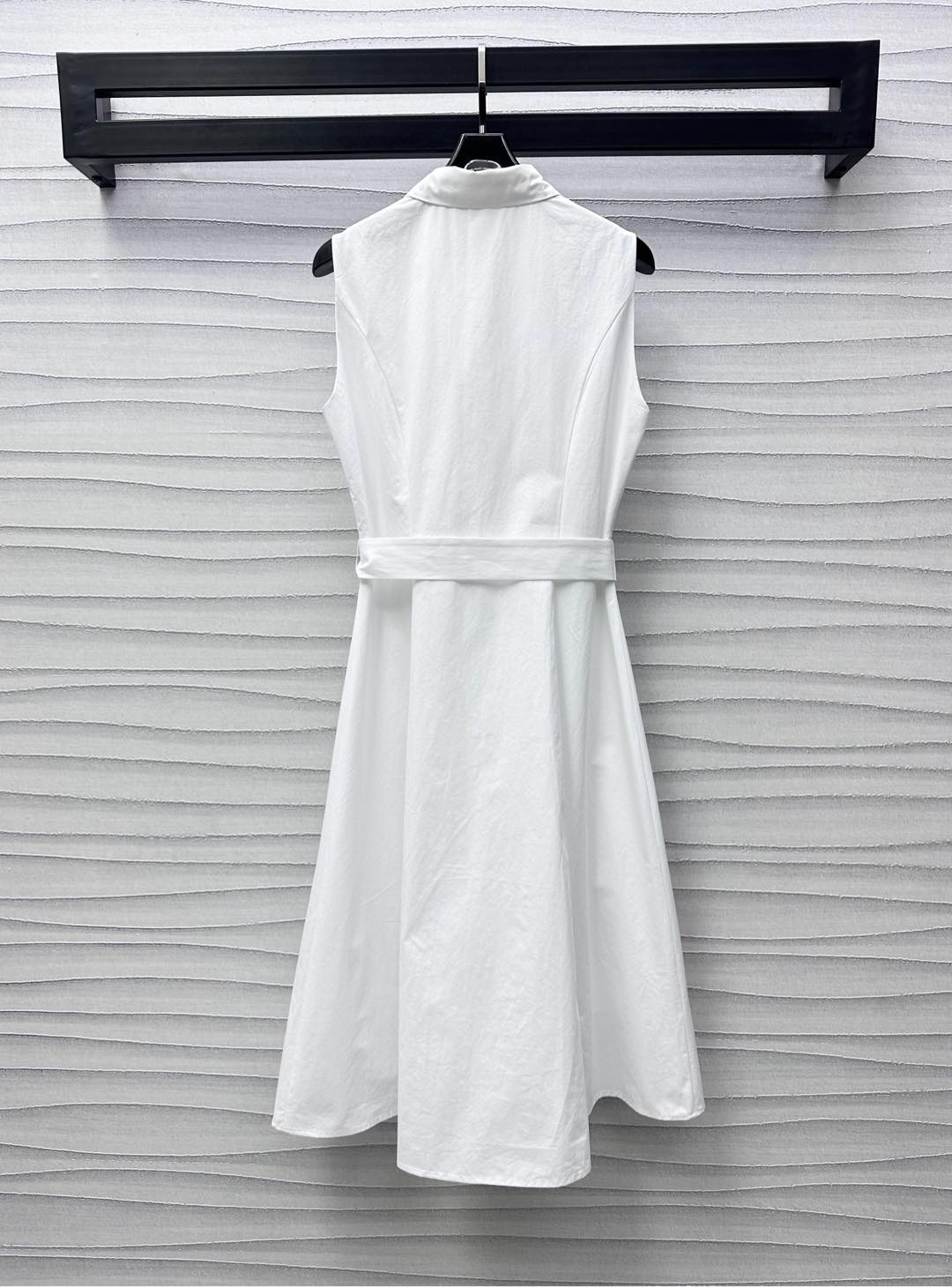 2025 New Arrivals Belt Sleeveless Shirt Dress