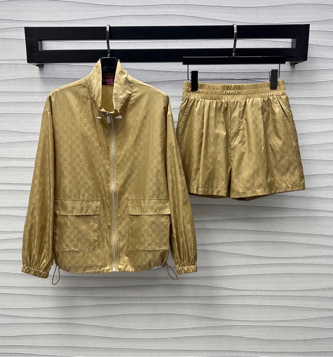 2025 New Arrivals Jacquard Sun Protection Jacket Shorts Set