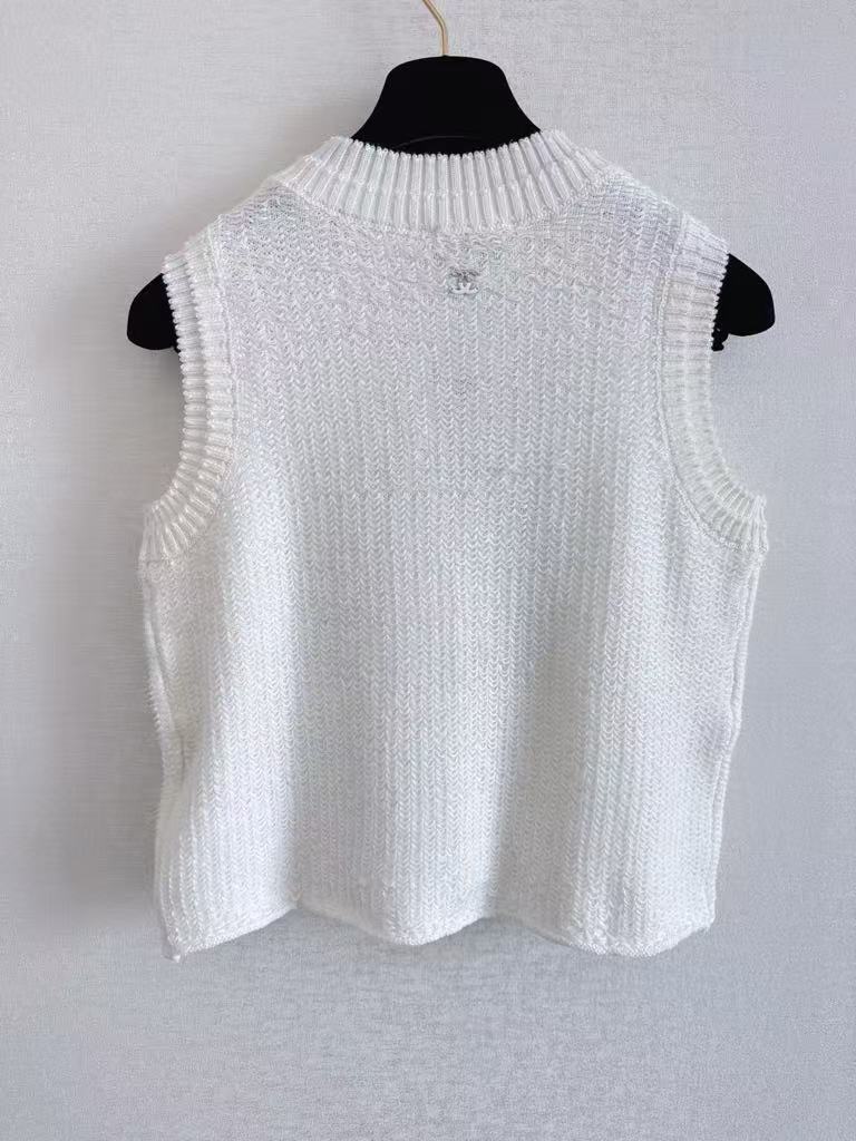 25 Fish scale special craft fabric printed vest