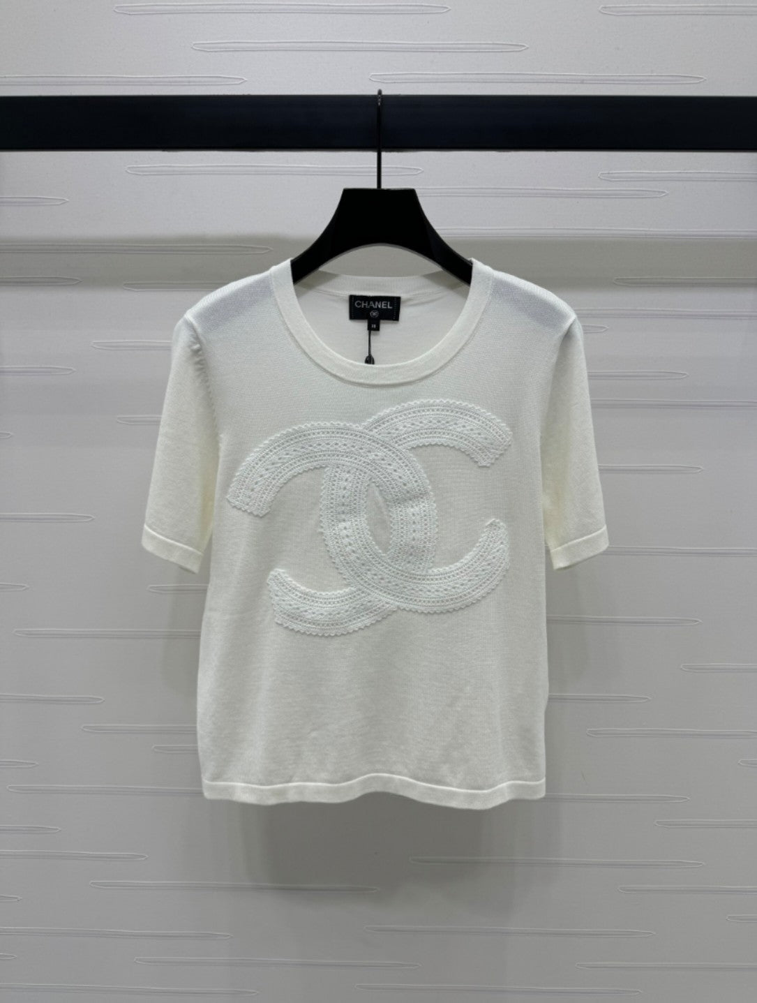 25 Double logo knitted short sleeved shirt