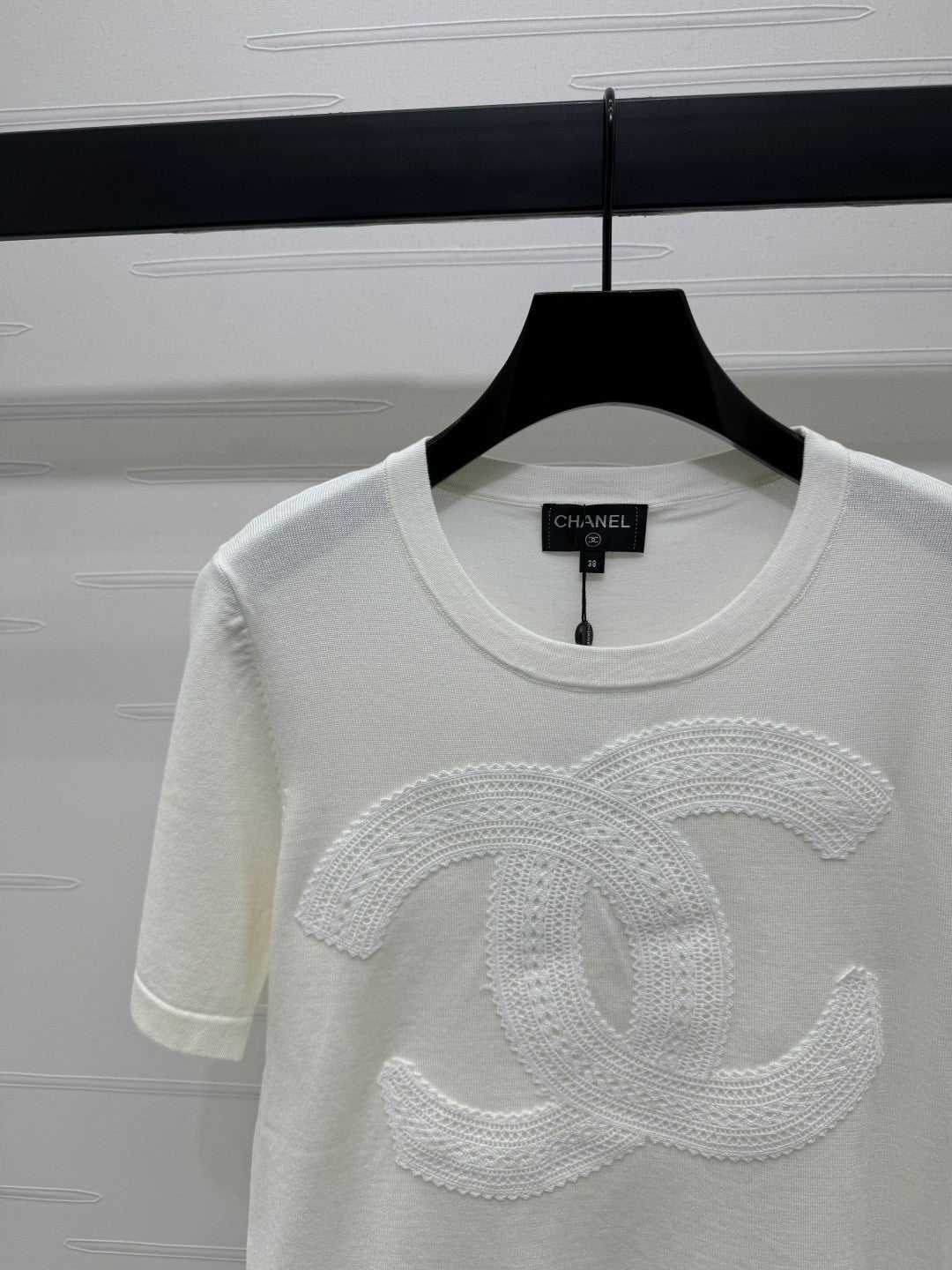 25 Double logo knitted short sleeved shirt