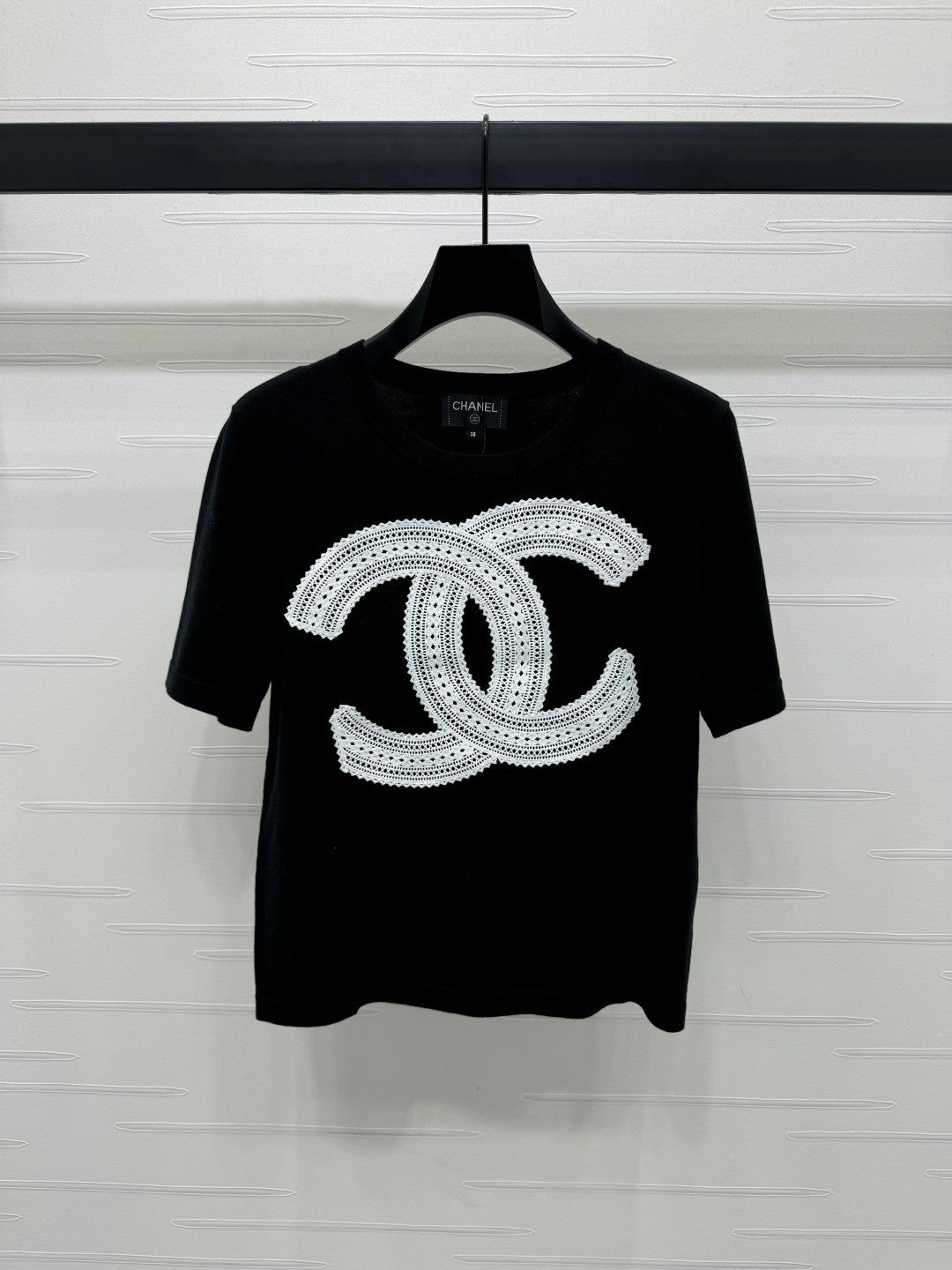 25 Double logo knitted short sleeved shirt