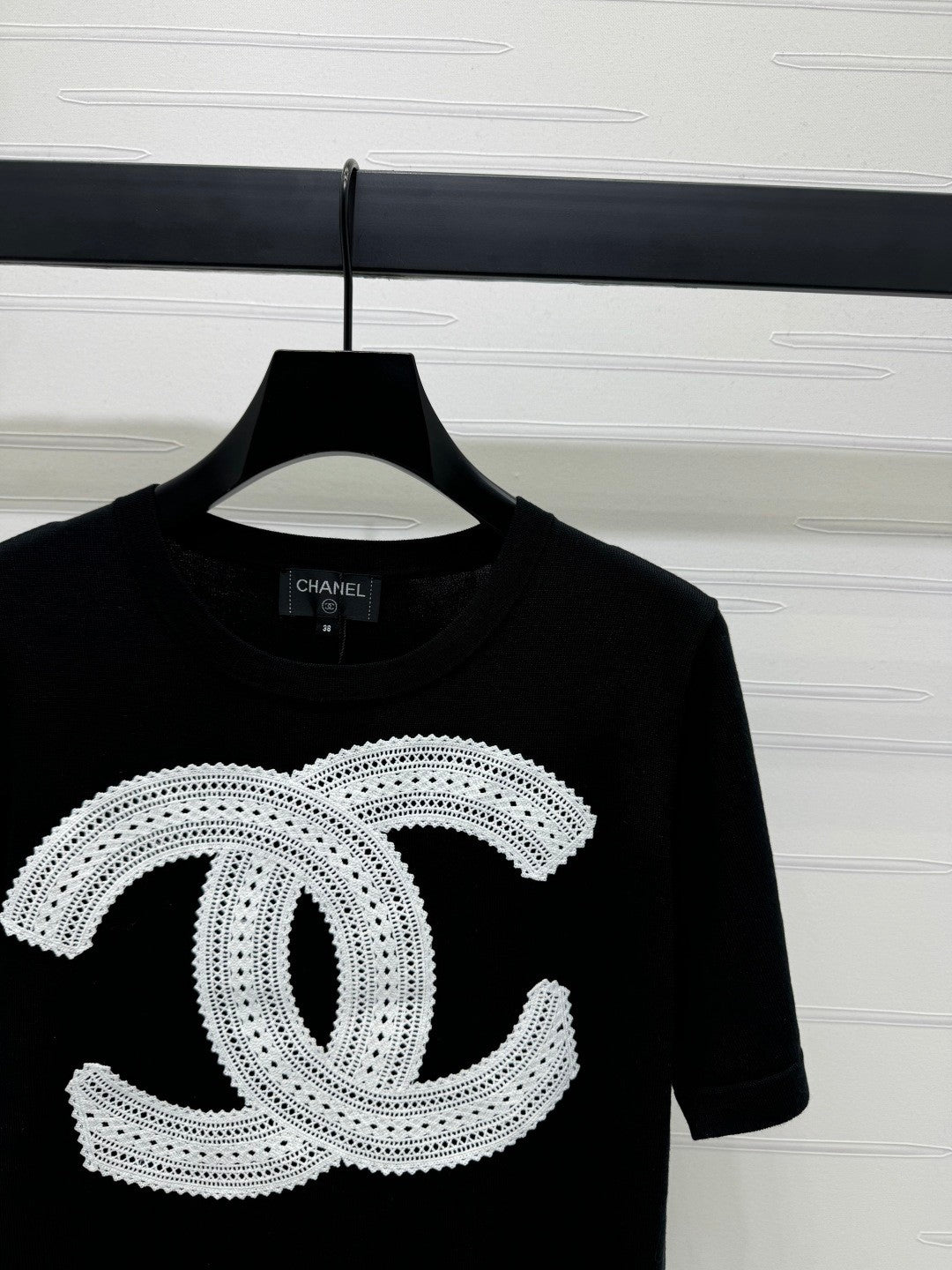 25 Double logo knitted short sleeved shirt