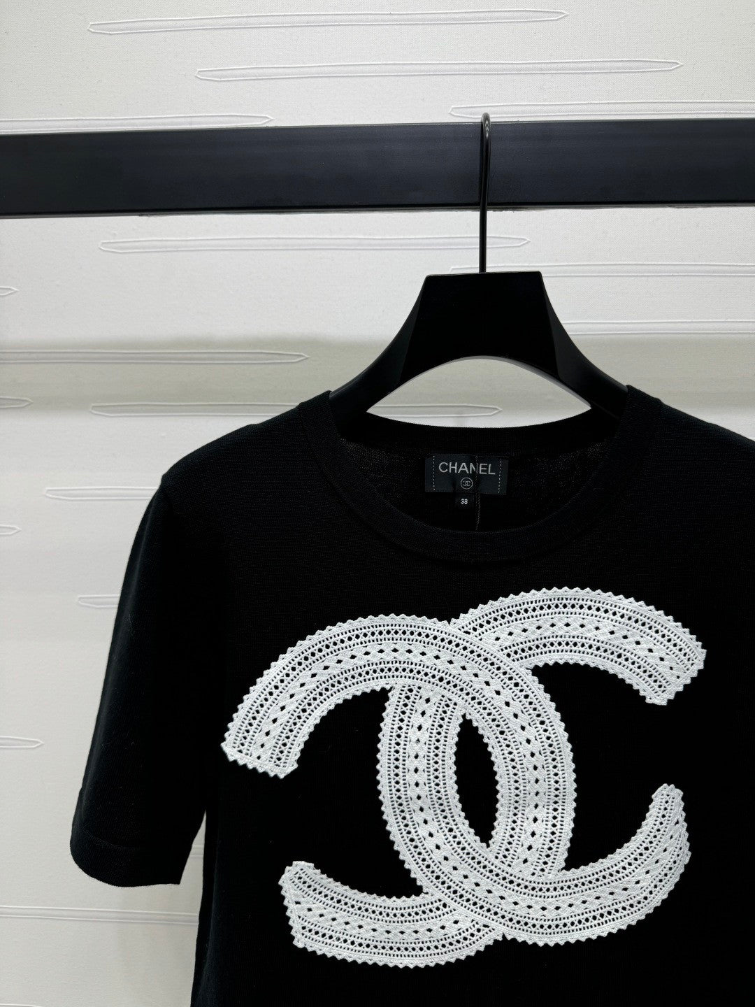25 Double logo knitted short sleeved shirt