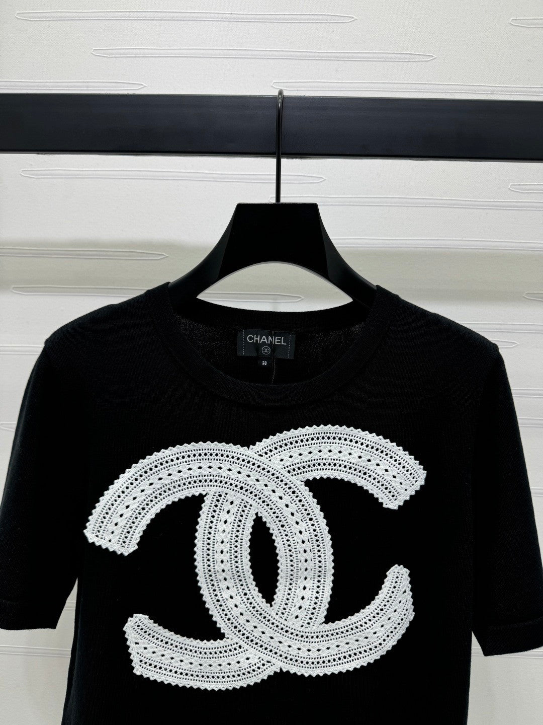 25 Double logo knitted short sleeved shirt