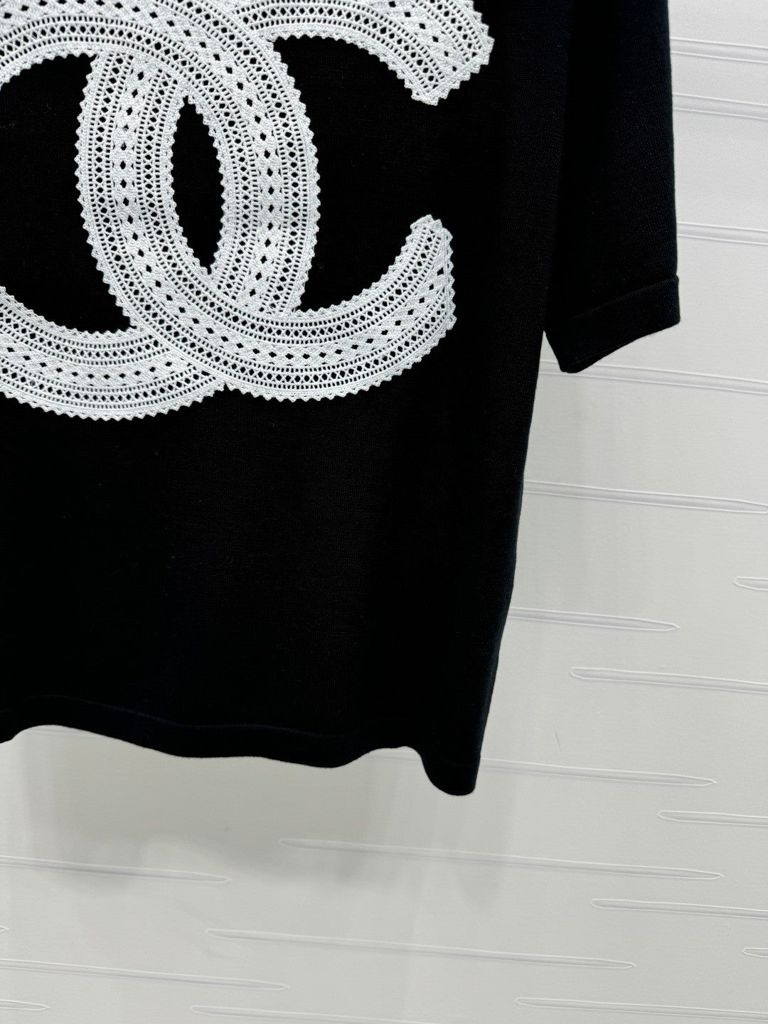 25 Double logo knitted short sleeved shirt