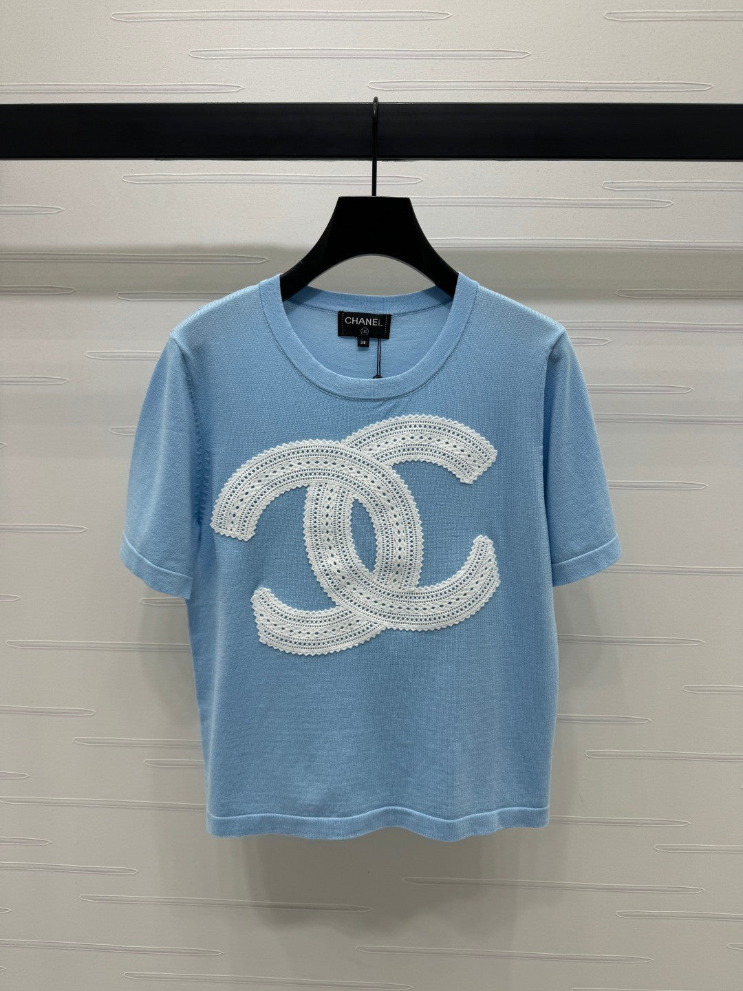 25 Double logo knitted short sleeved shirt