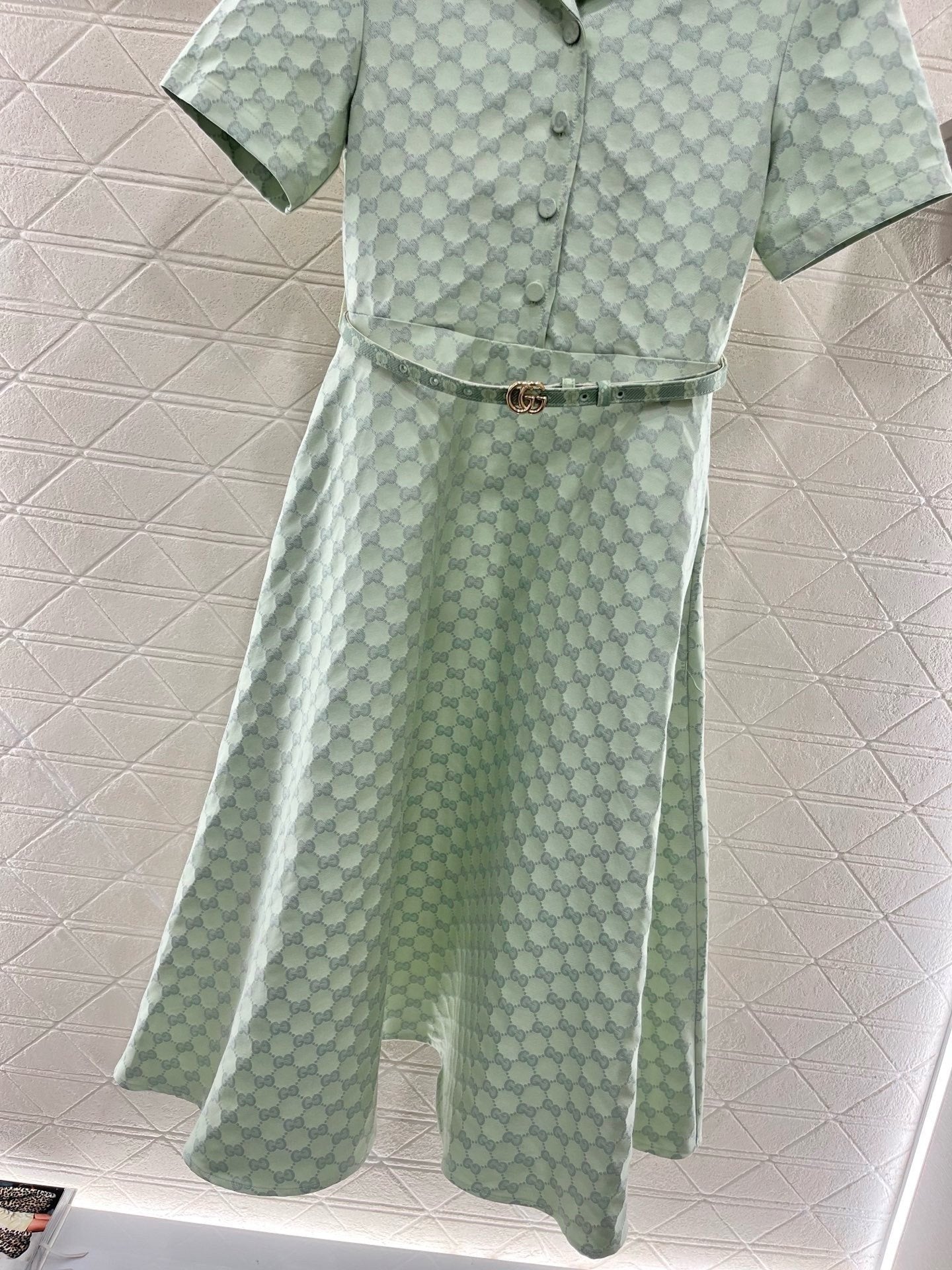 25 Jacquard waistband jumpsuit long skirt