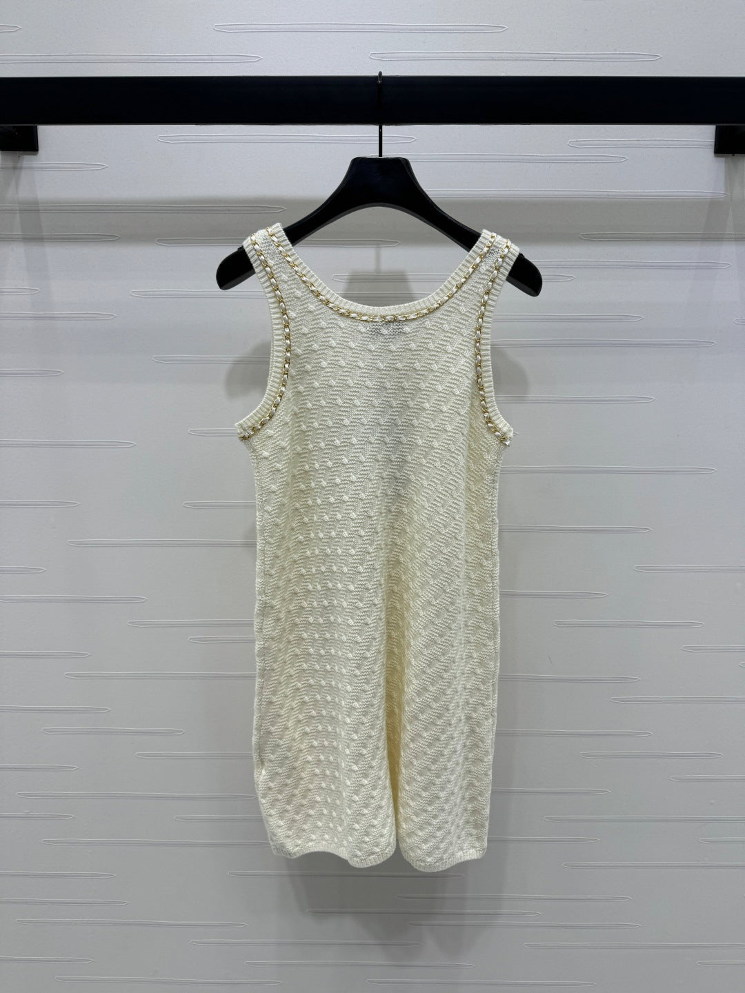 2025 Spring and Summer New Chain Knitted Vest Dress