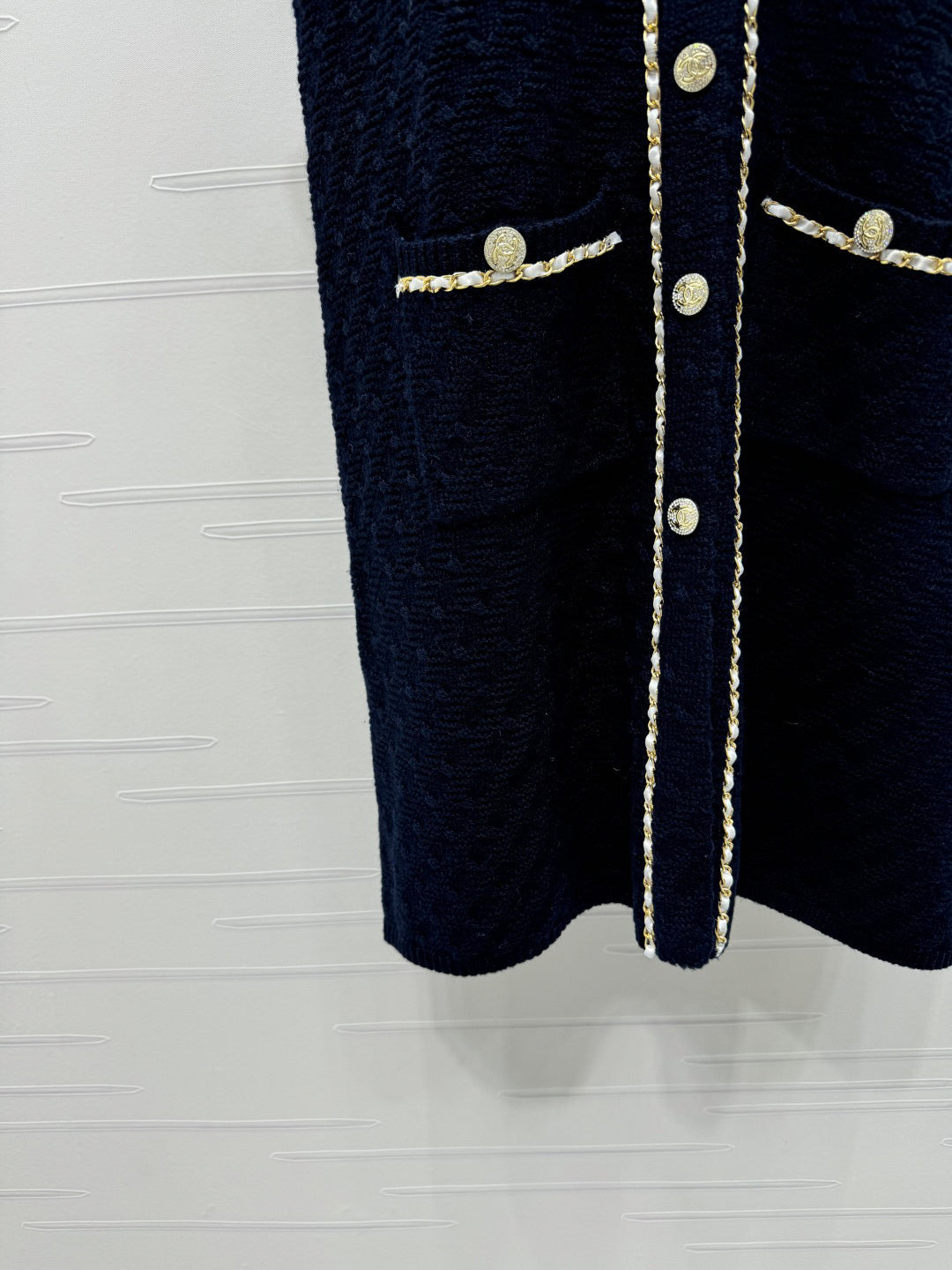 2025 Spring and Summer New Chain Knitted Vest Dress