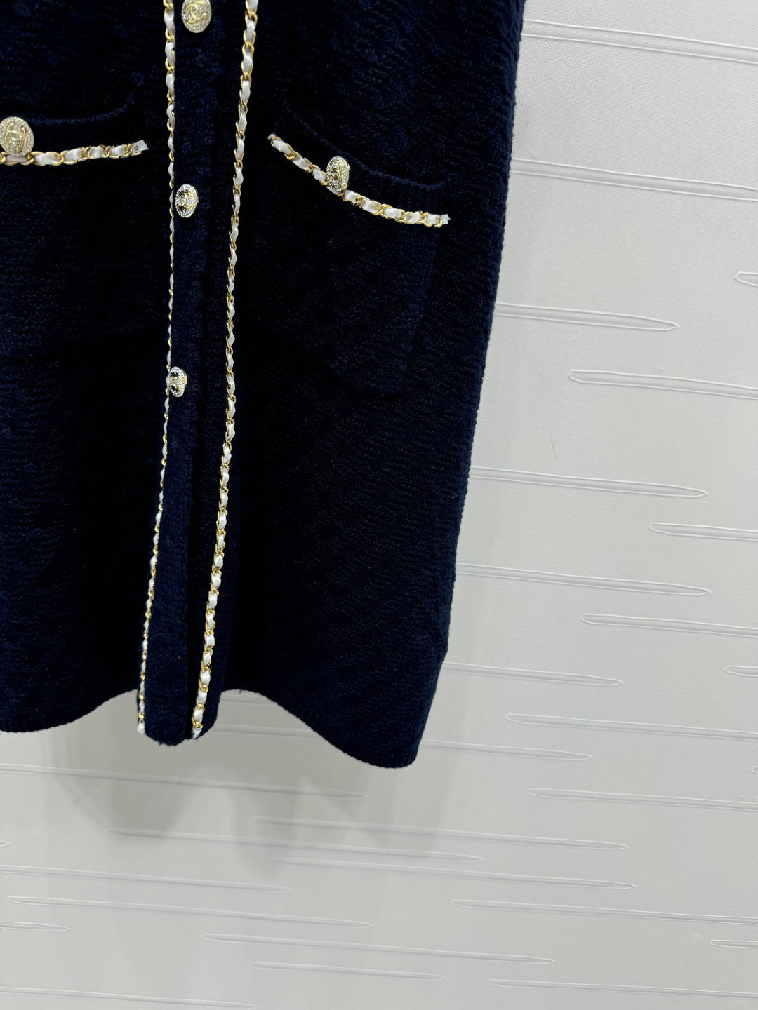 2025 Spring and Summer New Chain Knitted Vest Dress