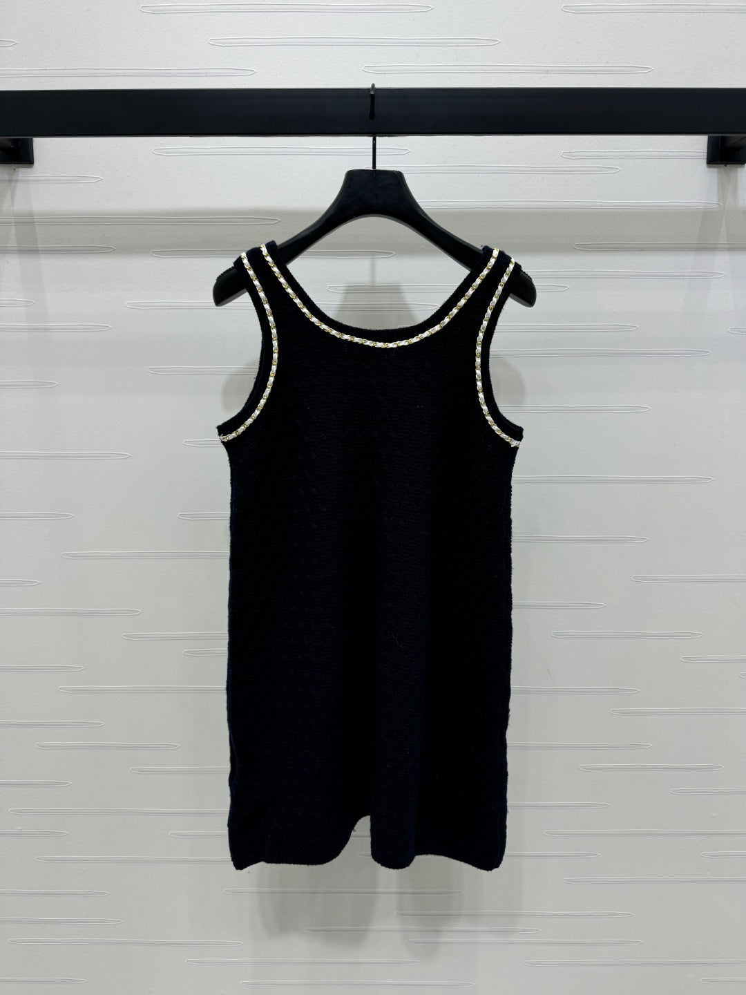 2025 Spring and Summer New Chain Knitted Vest Dress