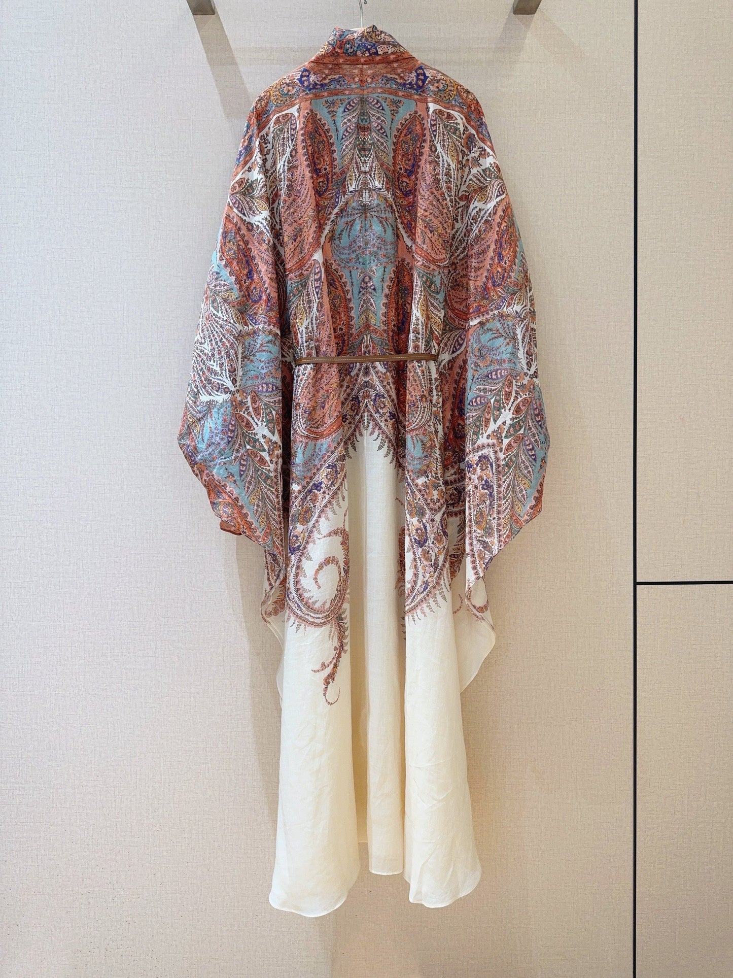 25 Summer New Collar Long Sleeve Midi Dress