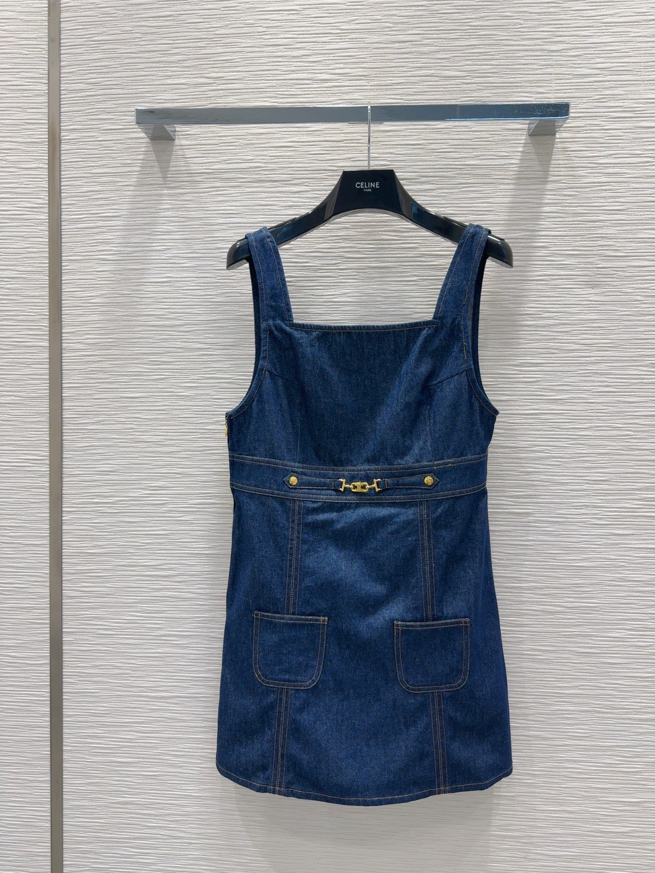 25SS New Style Denim Suspender Dress