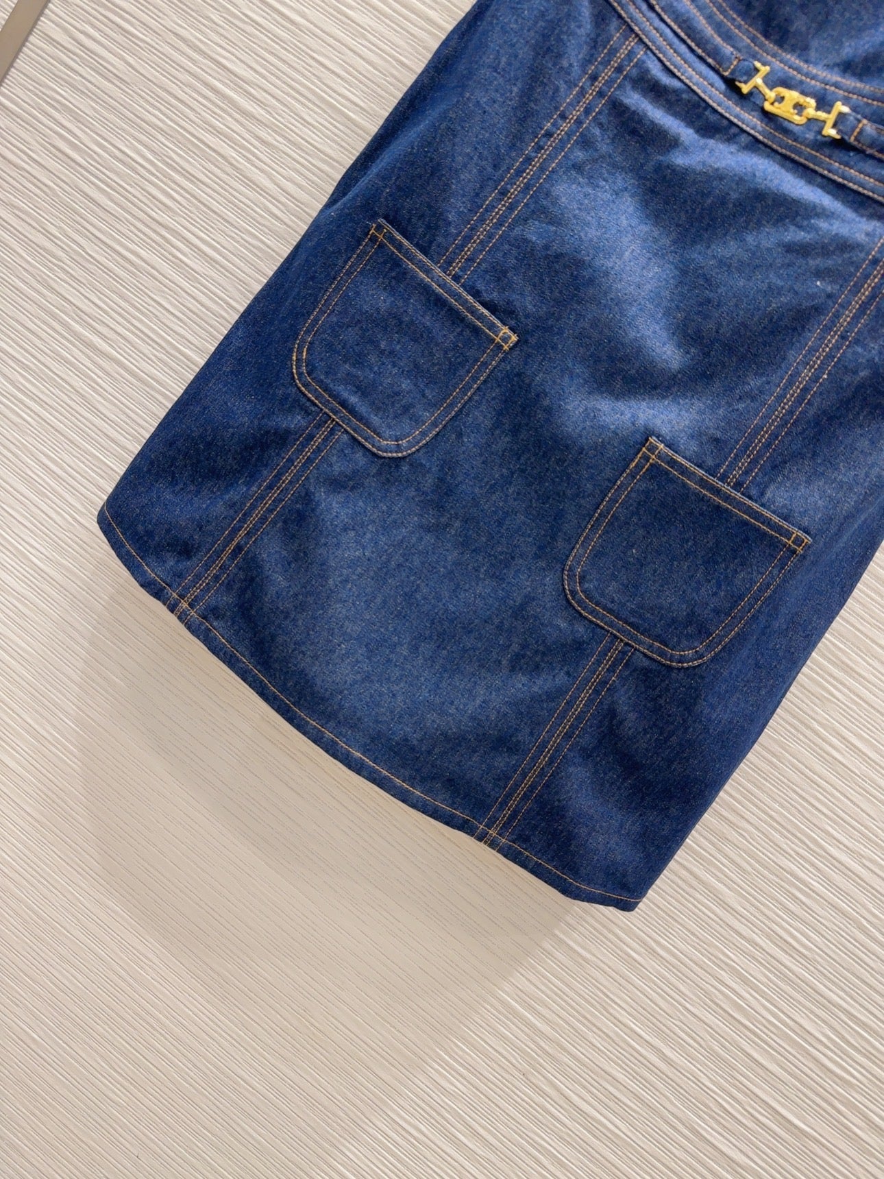 25SS New Style Denim Suspender Dress