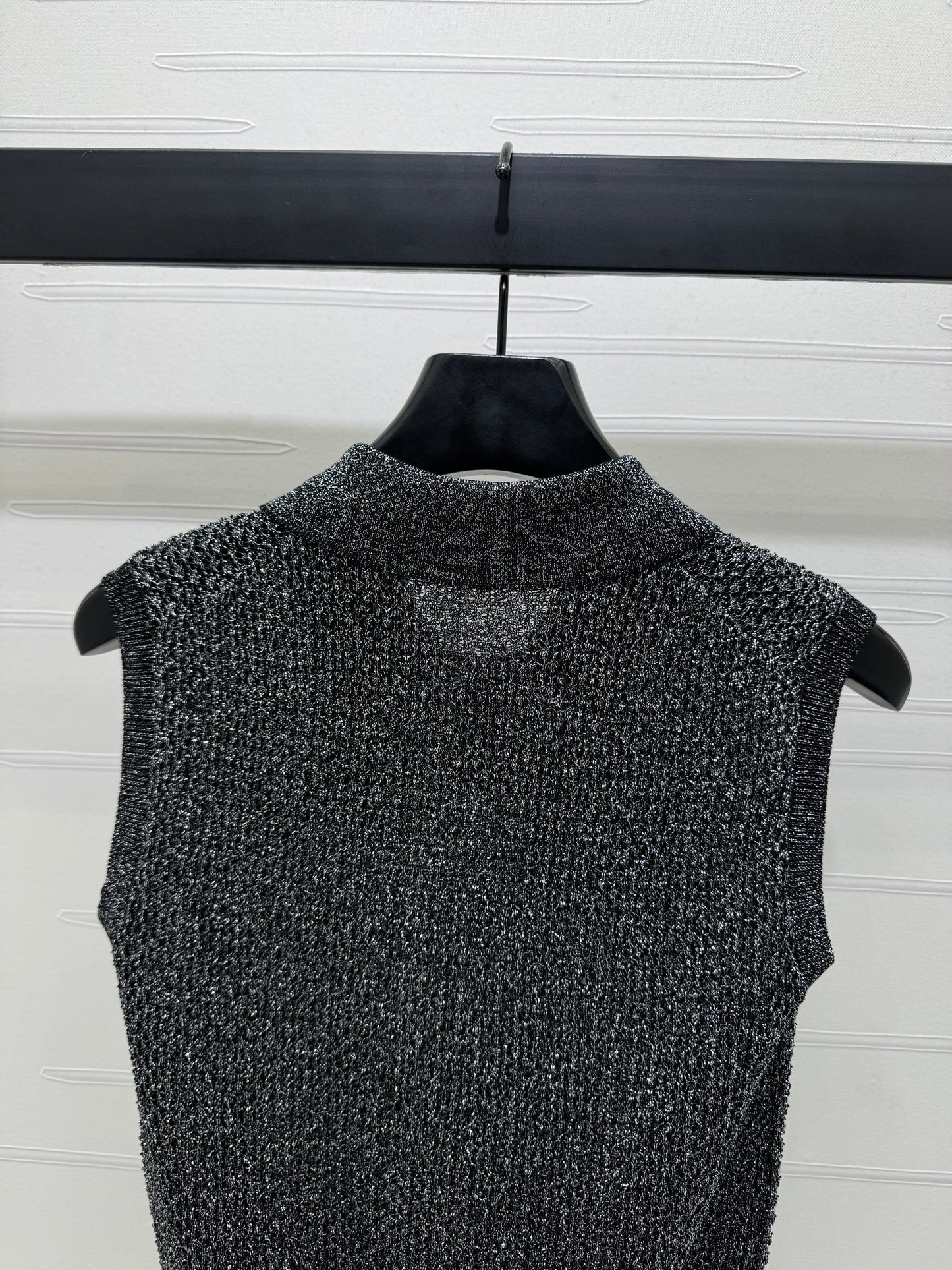 25 Spring and Summer Newest Series! Heavy Sequin Lapel Knitted Vest