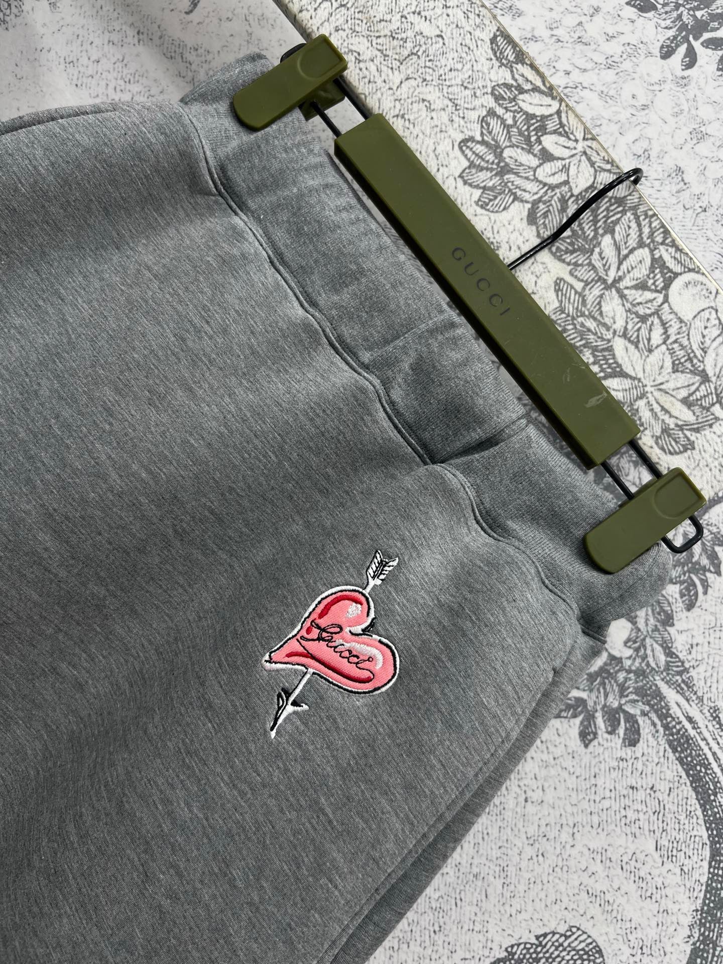 25 Spring and Summer New Love Embroidery Space Cotton Hooded Top Jacket + Elastic Waist Skirt