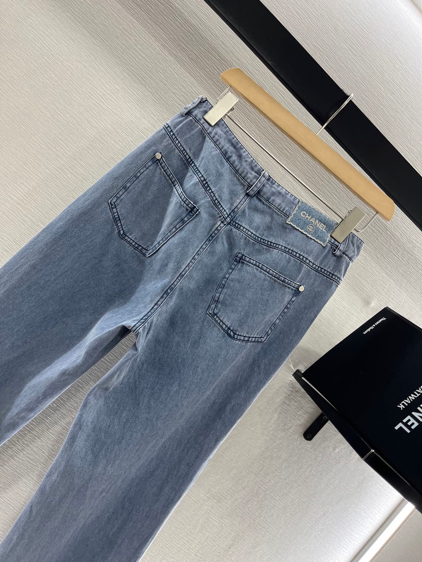 2025 New High Waist Washed Denim Straight Pants