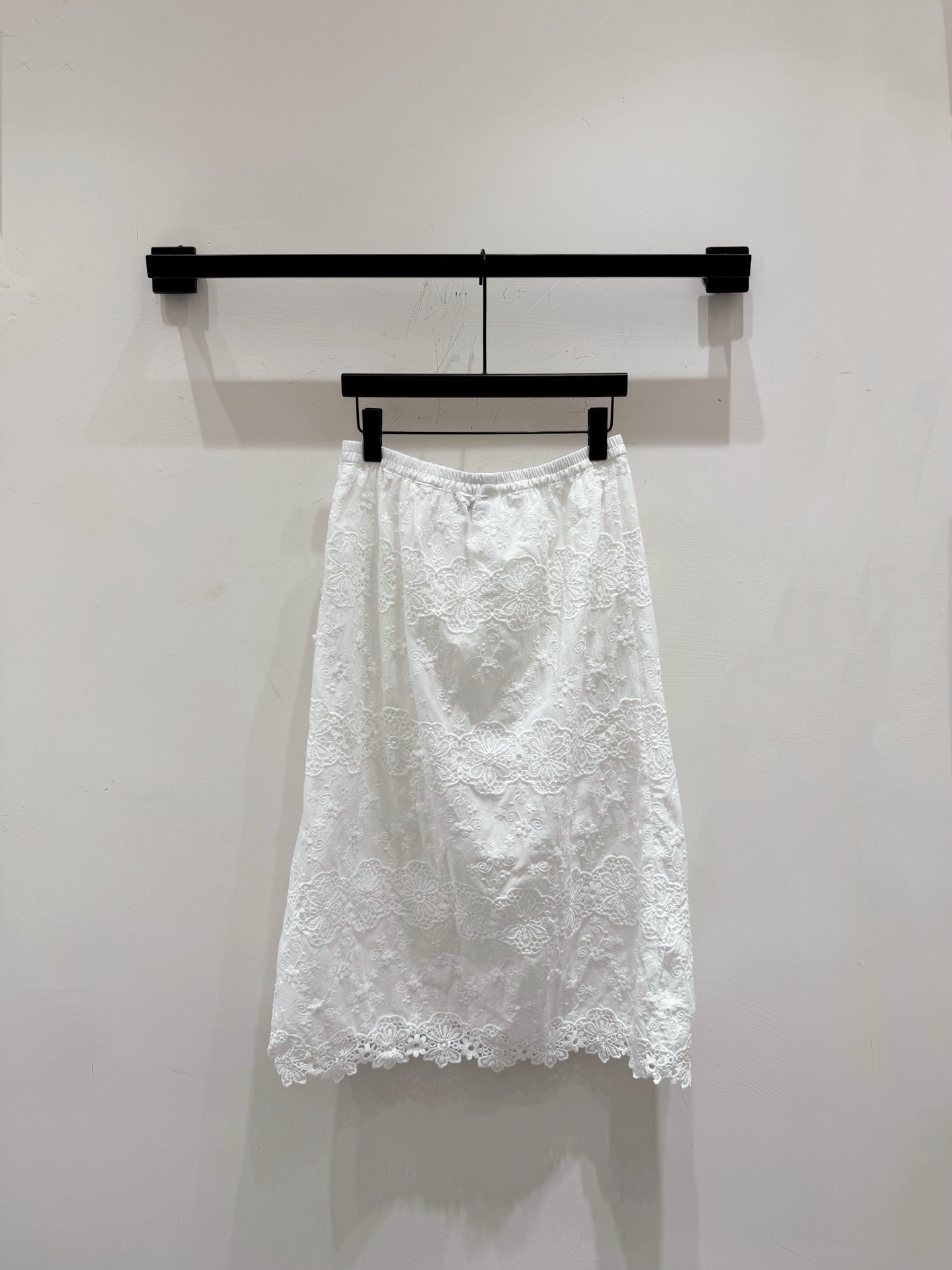 25ss Wave edge geometric embroidery jacquard small sling ➕ Skirt