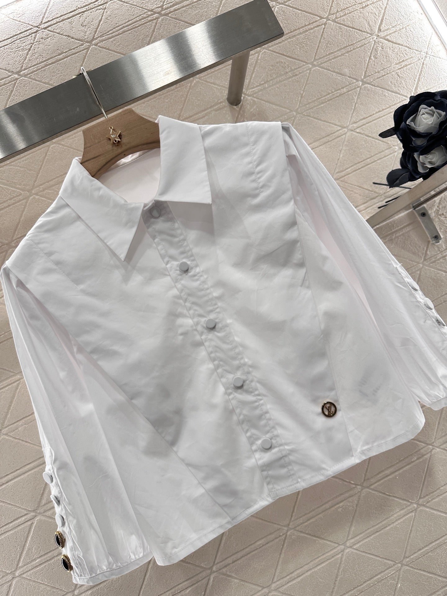 2025 Summer New Arrivals Short Button Top