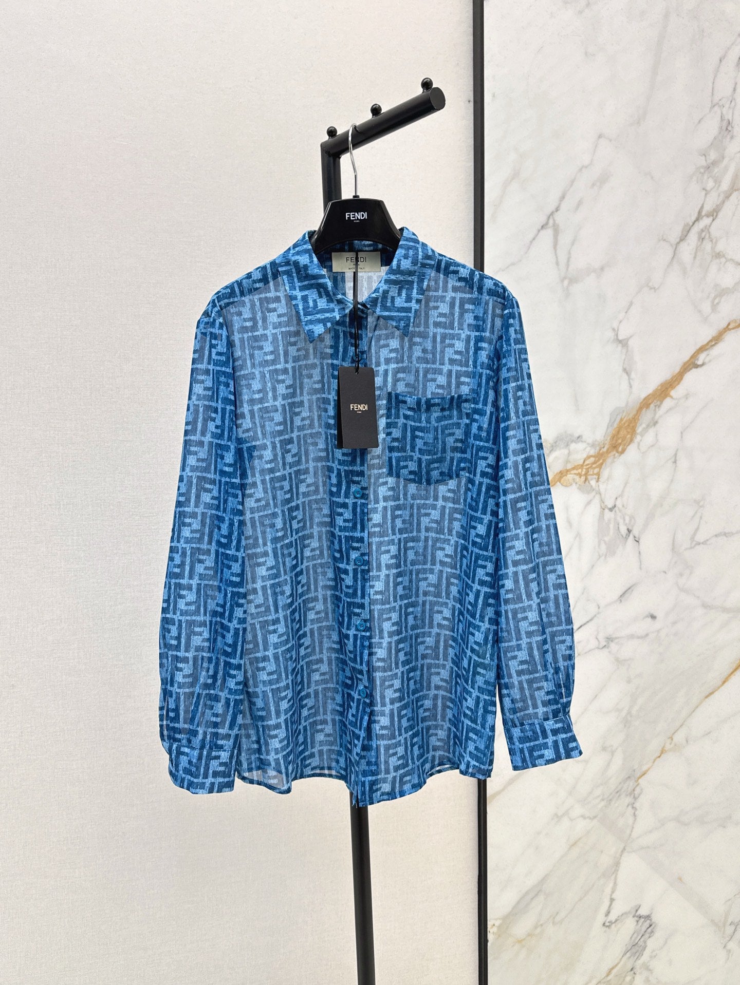 25 The latest classic spring and summer pattern casual suit with loose shirt + straight pants