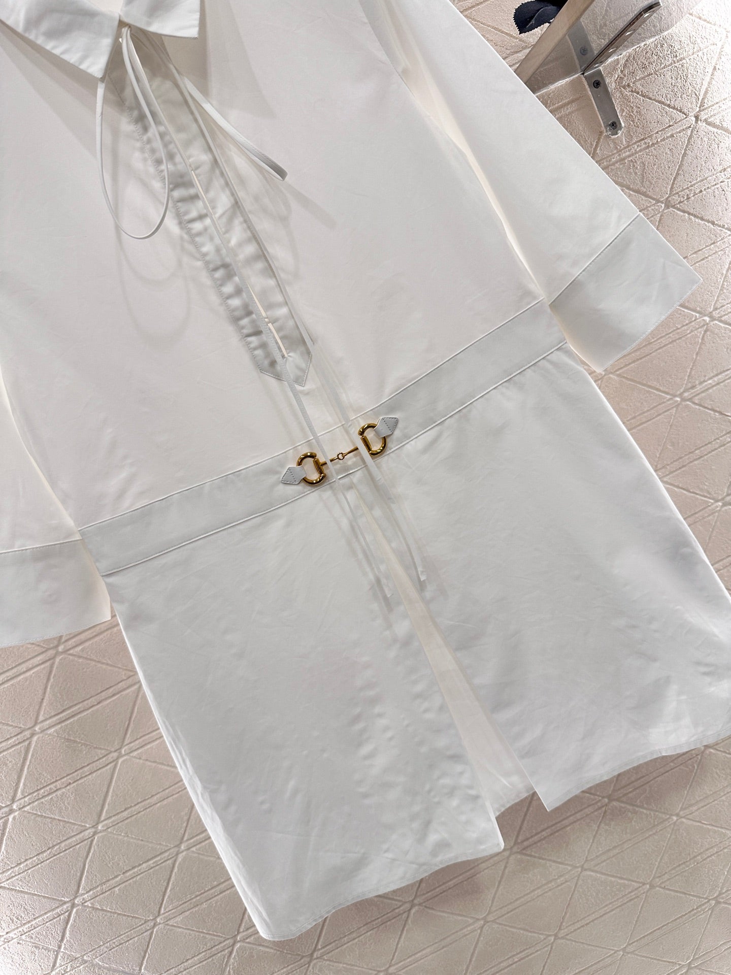 2025 Summer New Arrival Slit Tie Shirt Dress