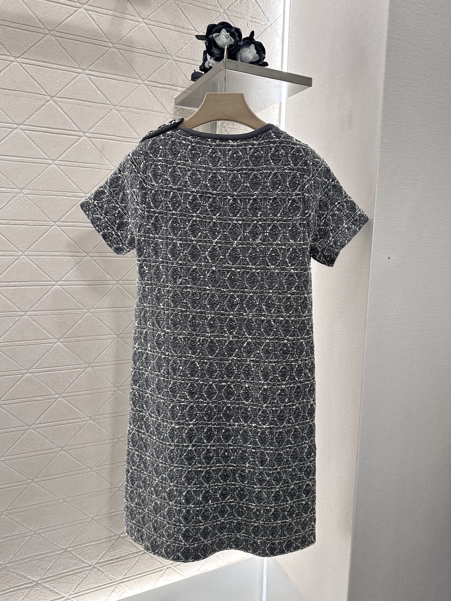 2025 New Arrival Raglan Knitted Short Sleeve Dress