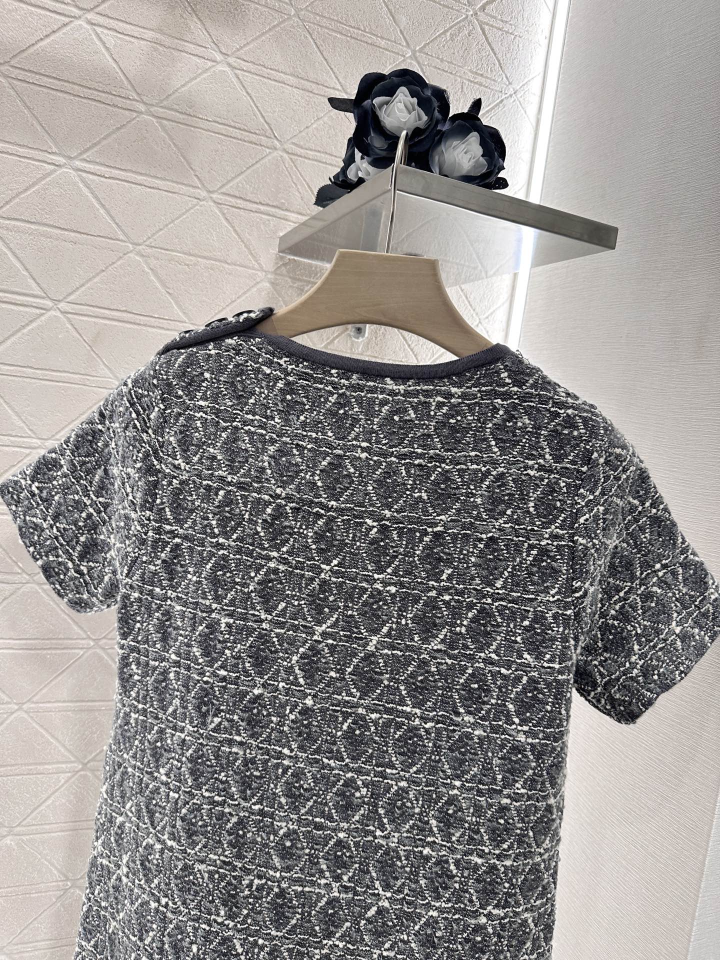 2025 New Arrival Raglan Knitted Short Sleeve Dress