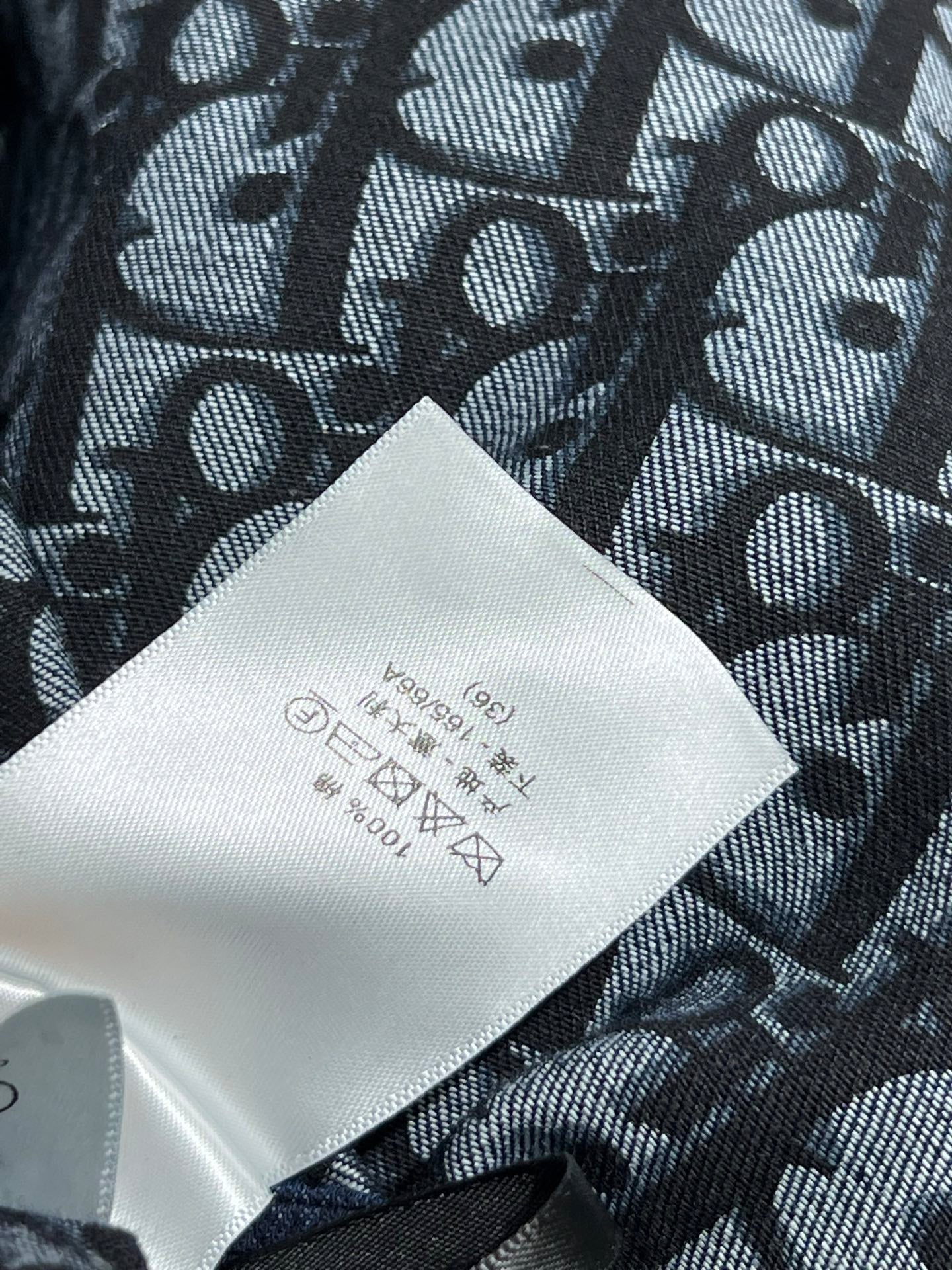 25 Spring and Summer New Denim Letter Jacquard Single-Breasted Skirt