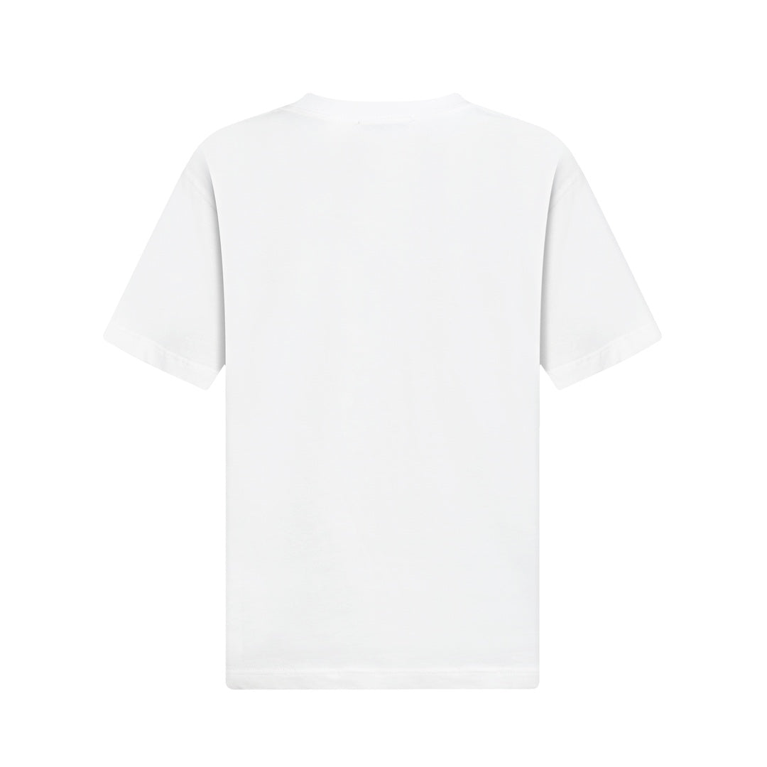 2025 new pure cotton knitted short-sleeved round neck T-shirt