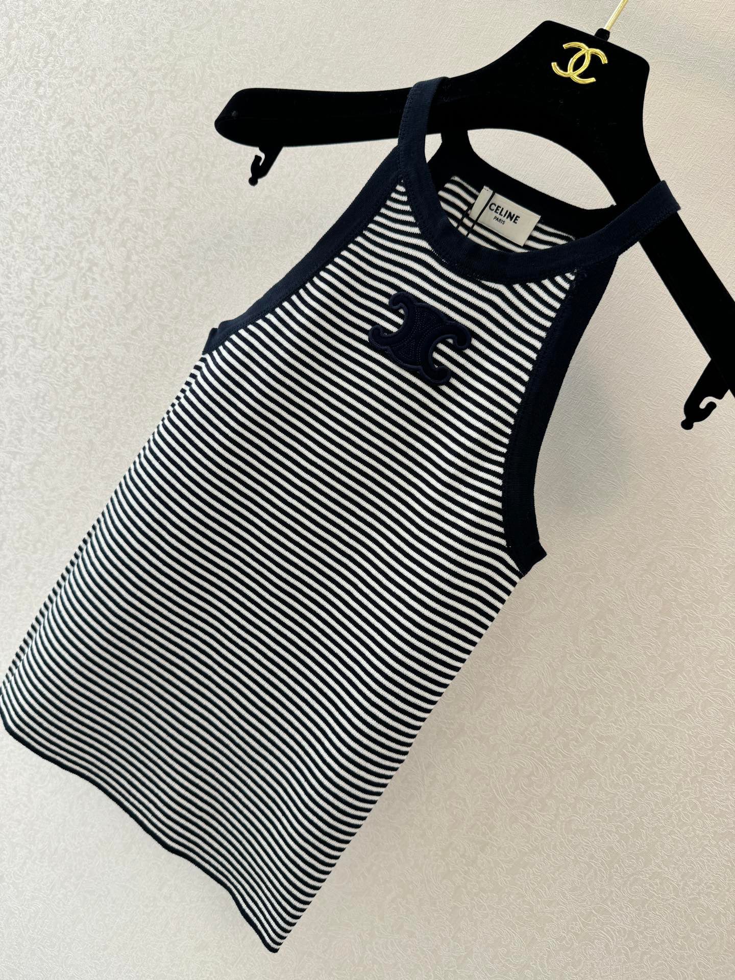 25 Summer New Striped Halter Vest