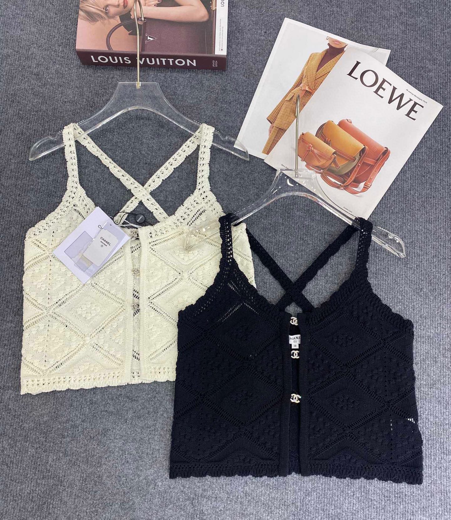 25 new summer knitted hot girl camisole