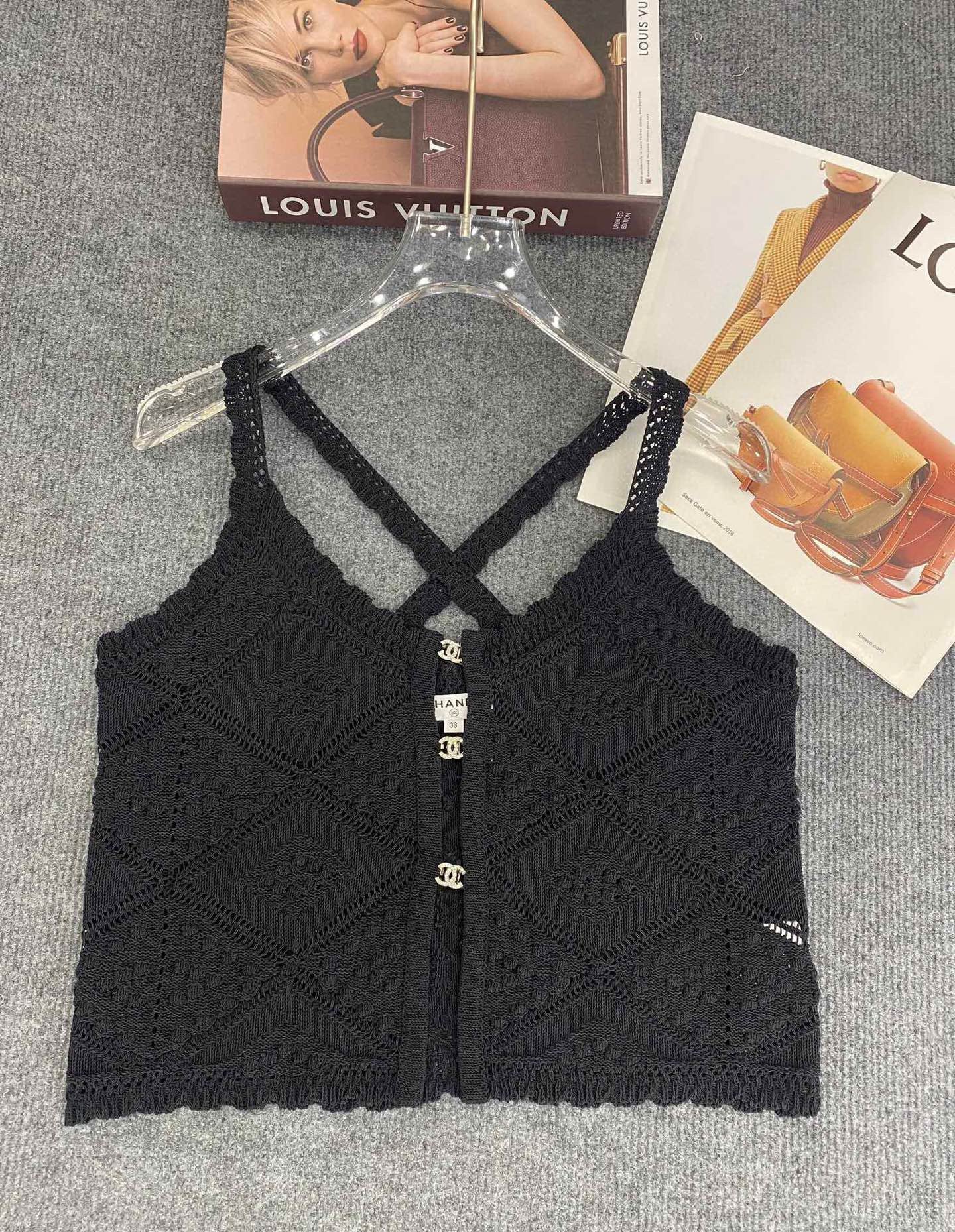 25 new summer knitted hot girl camisole