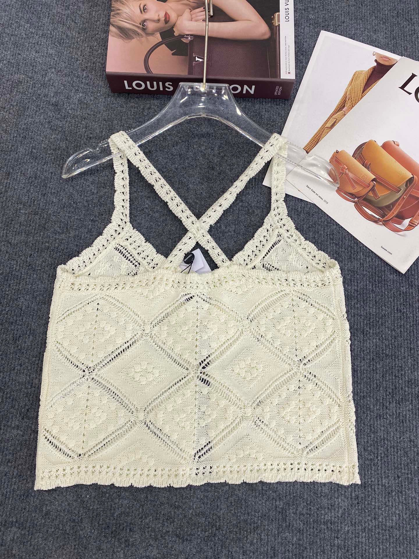 25 new summer knitted hot girl camisole