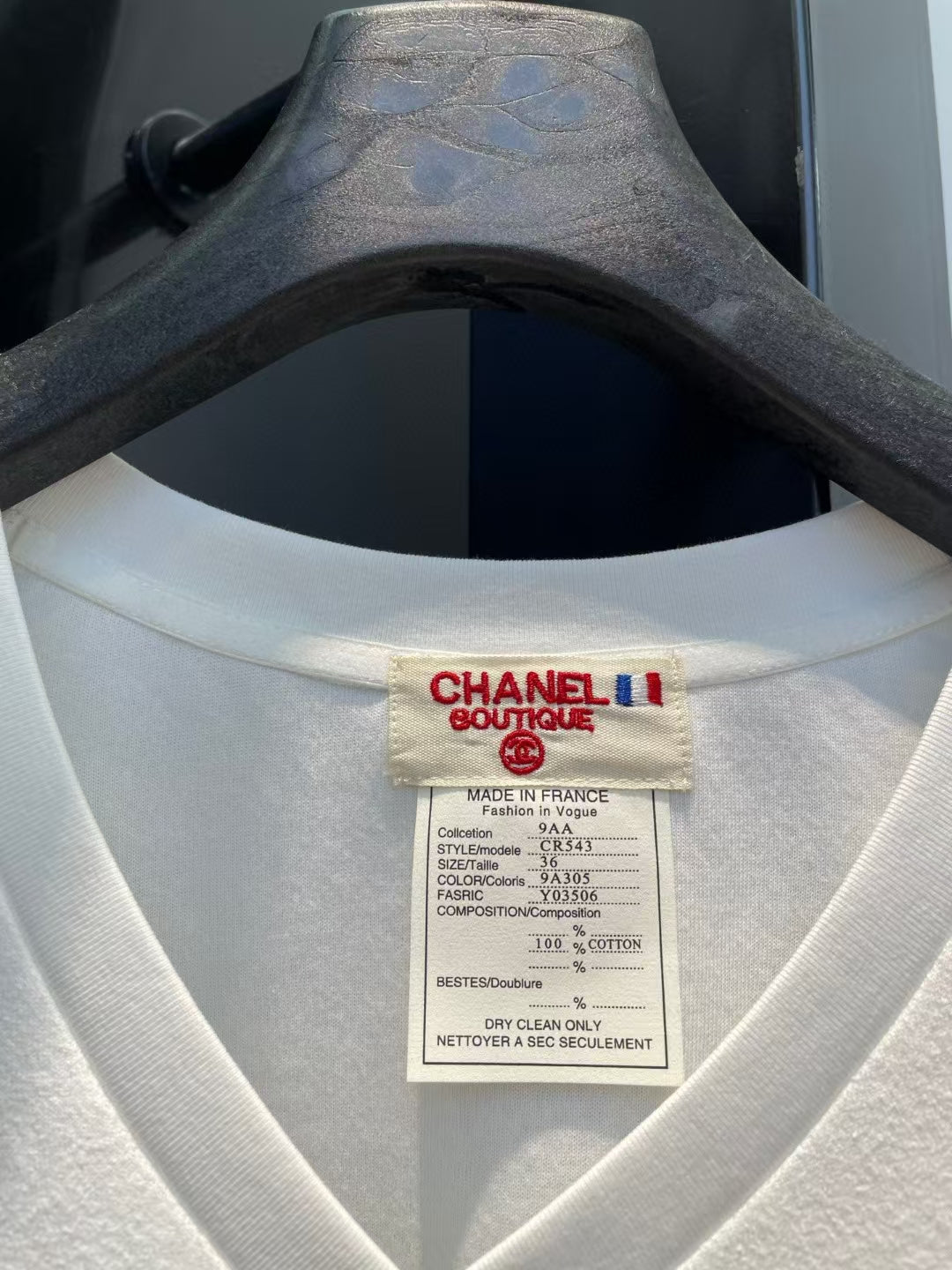 2025 New Antique Style Heavy Handmade Water-soluble Stitching T-shirt