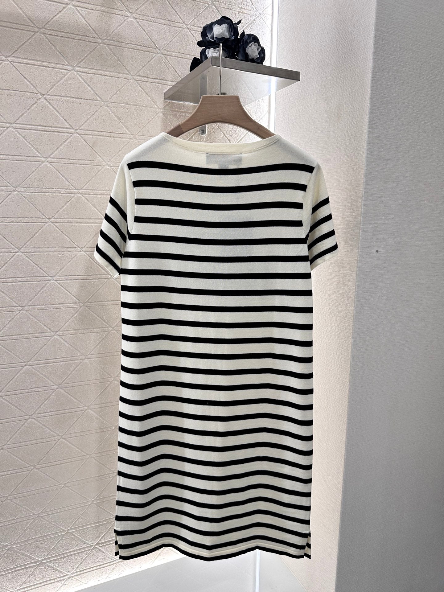 25 new summer striped knitted dress