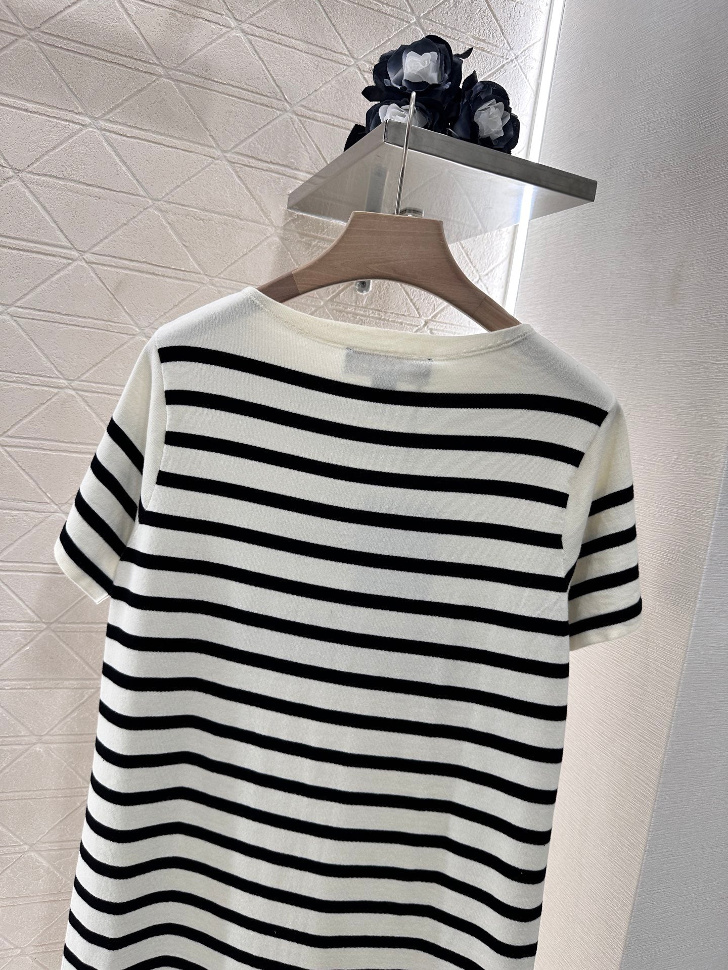 25 new summer striped knitted dress