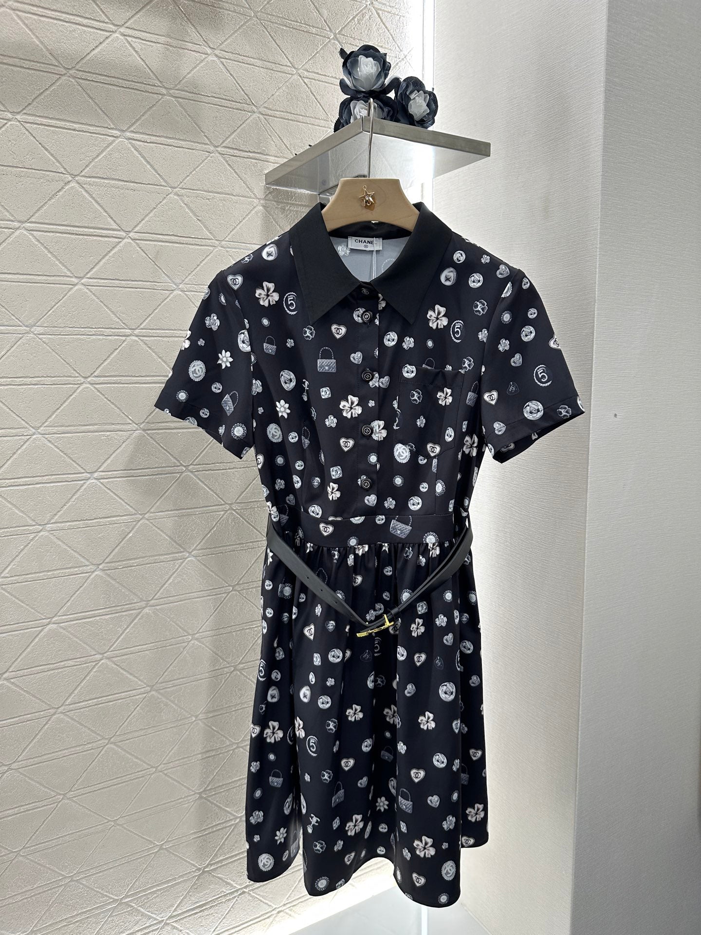 25 new summer printed lapel dresses